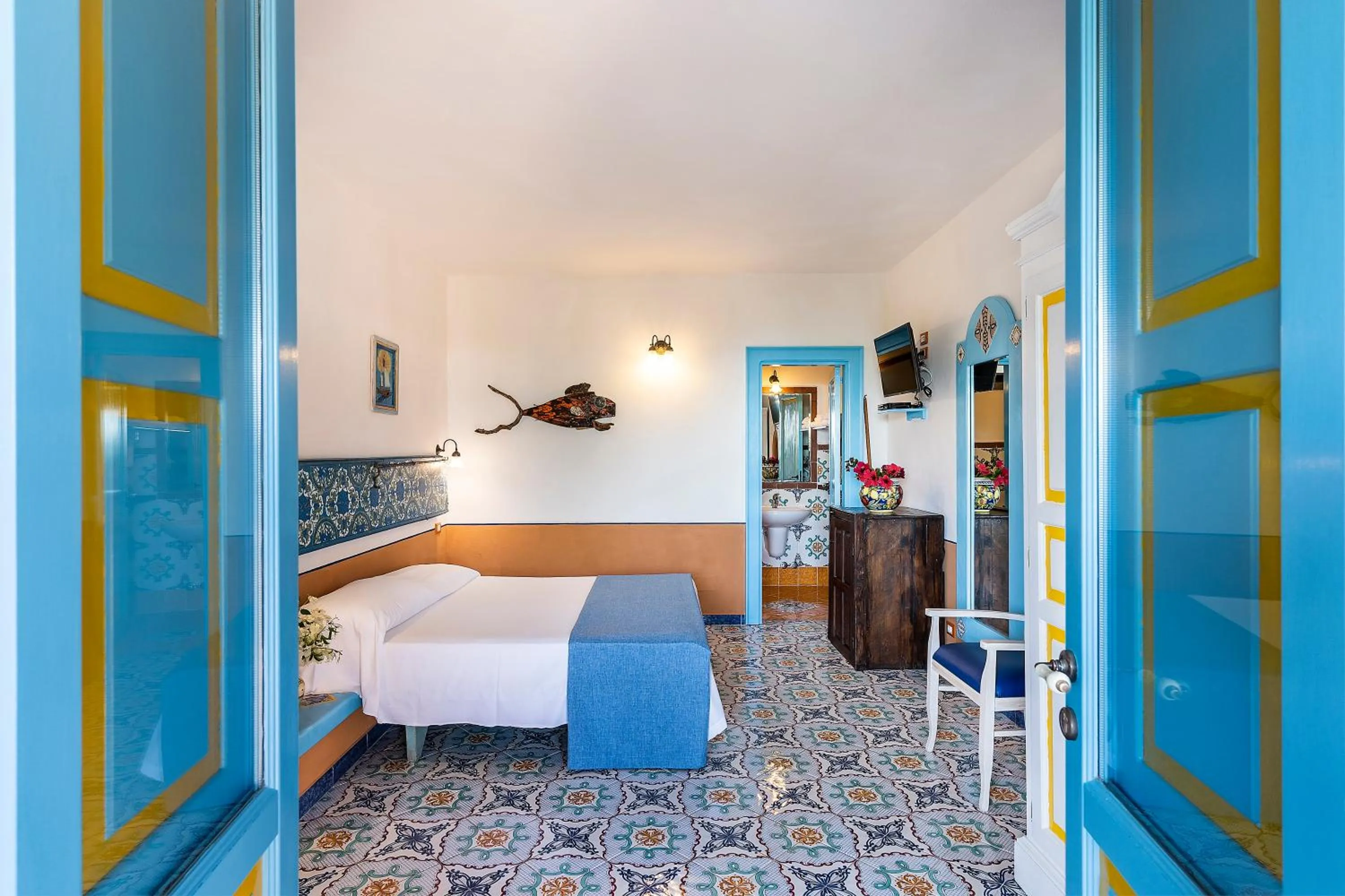 Bed in Hotel Mamma Santina