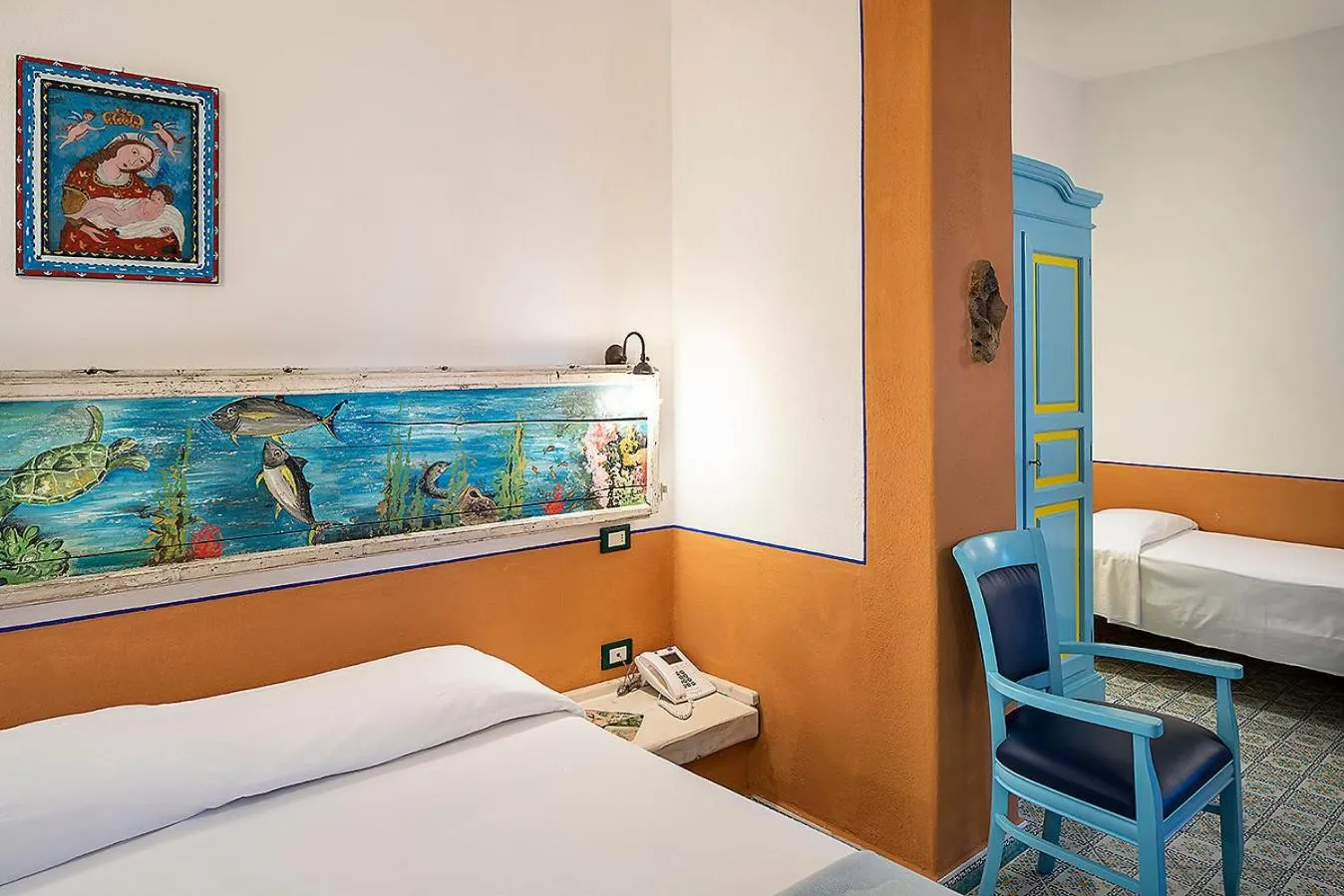 Bed in Hotel Mamma Santina