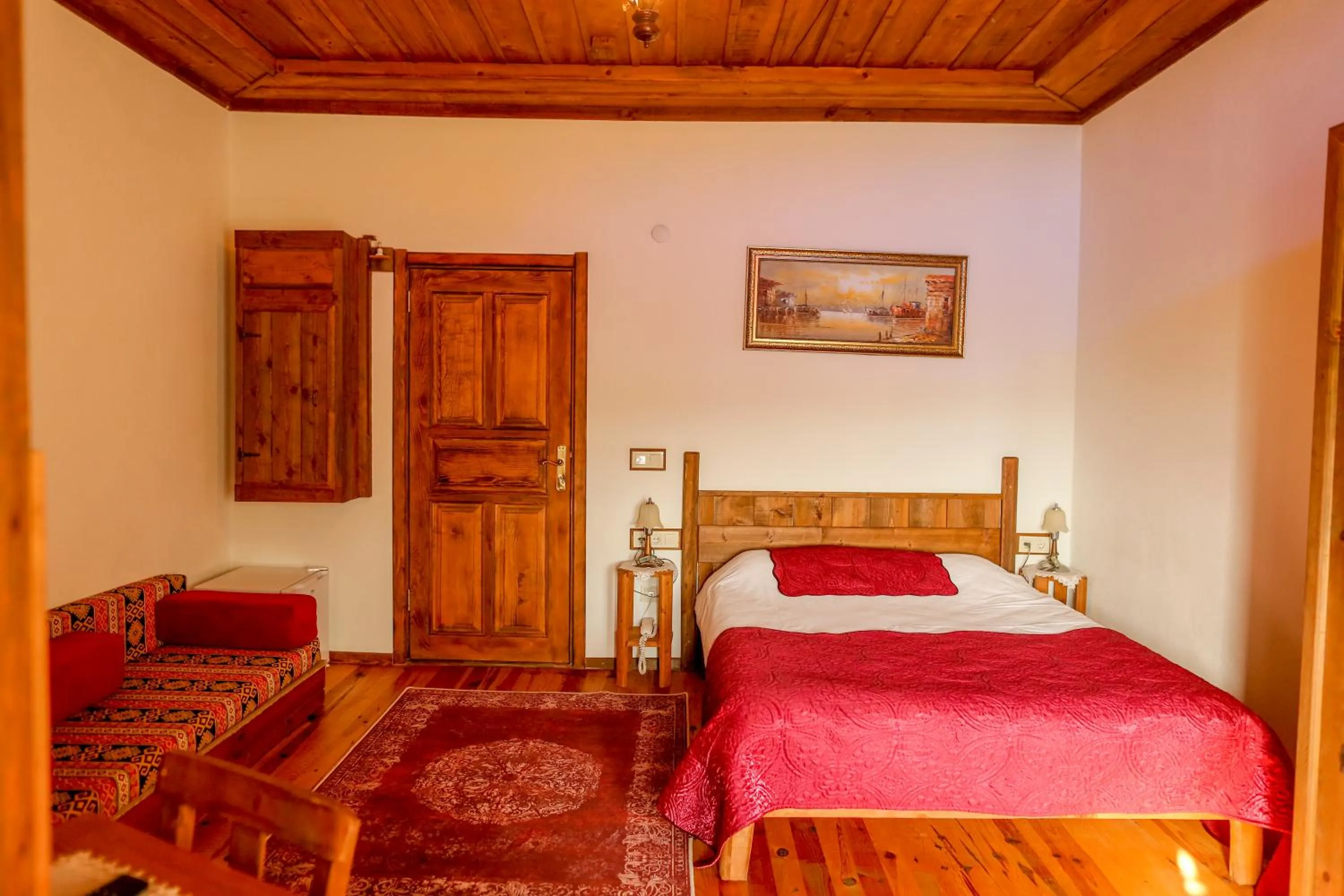 Bed in Kaf Dagi Konak Hotel