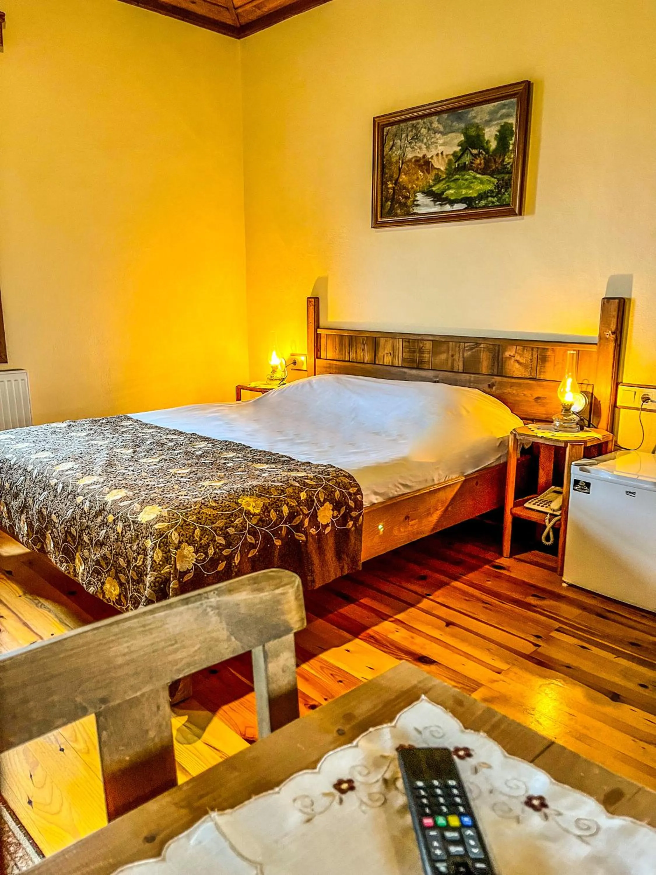 Bed in Kaf Dagi Konak Hotel