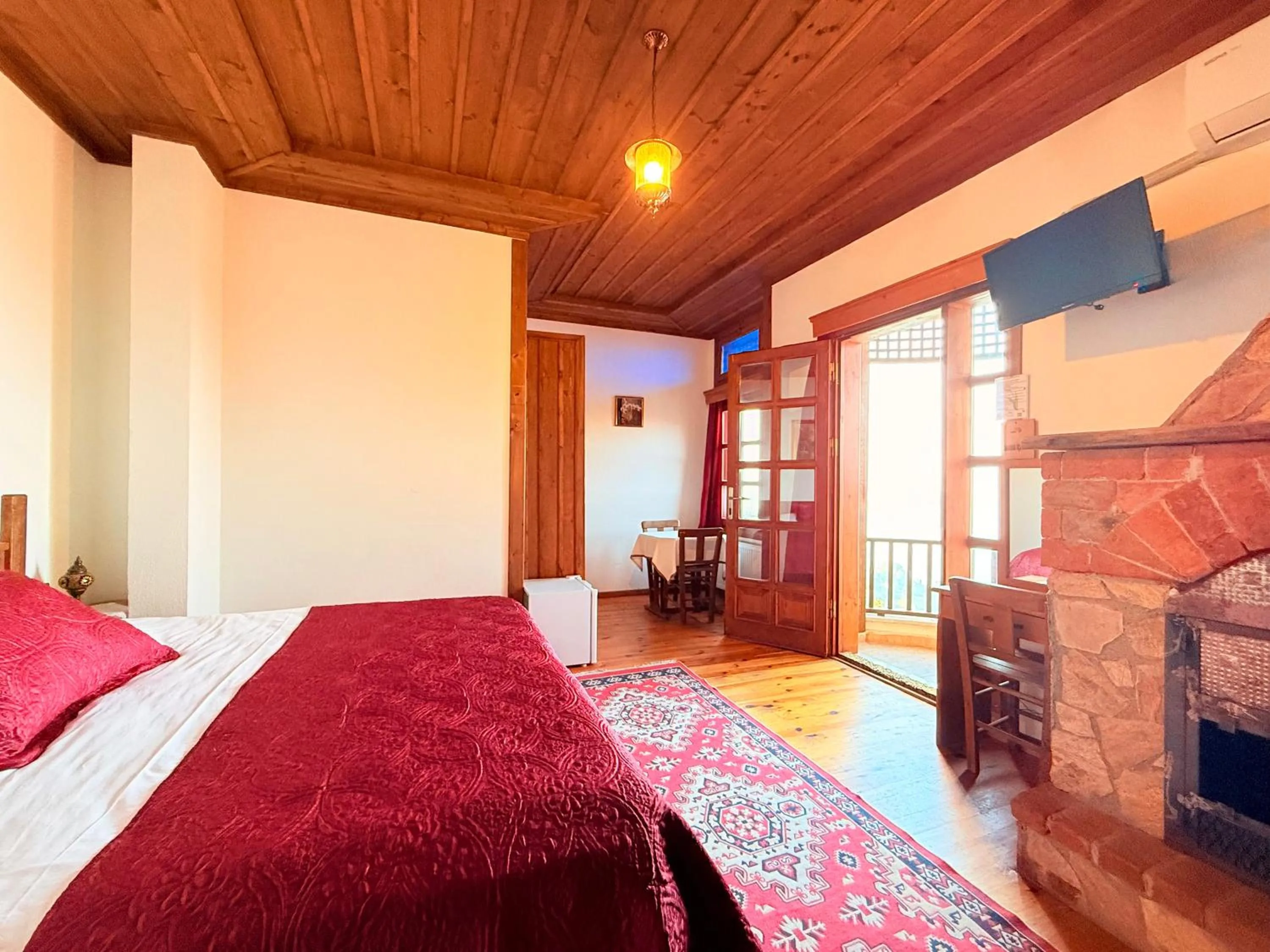 Bed in Kaf Dagi Konak Hotel