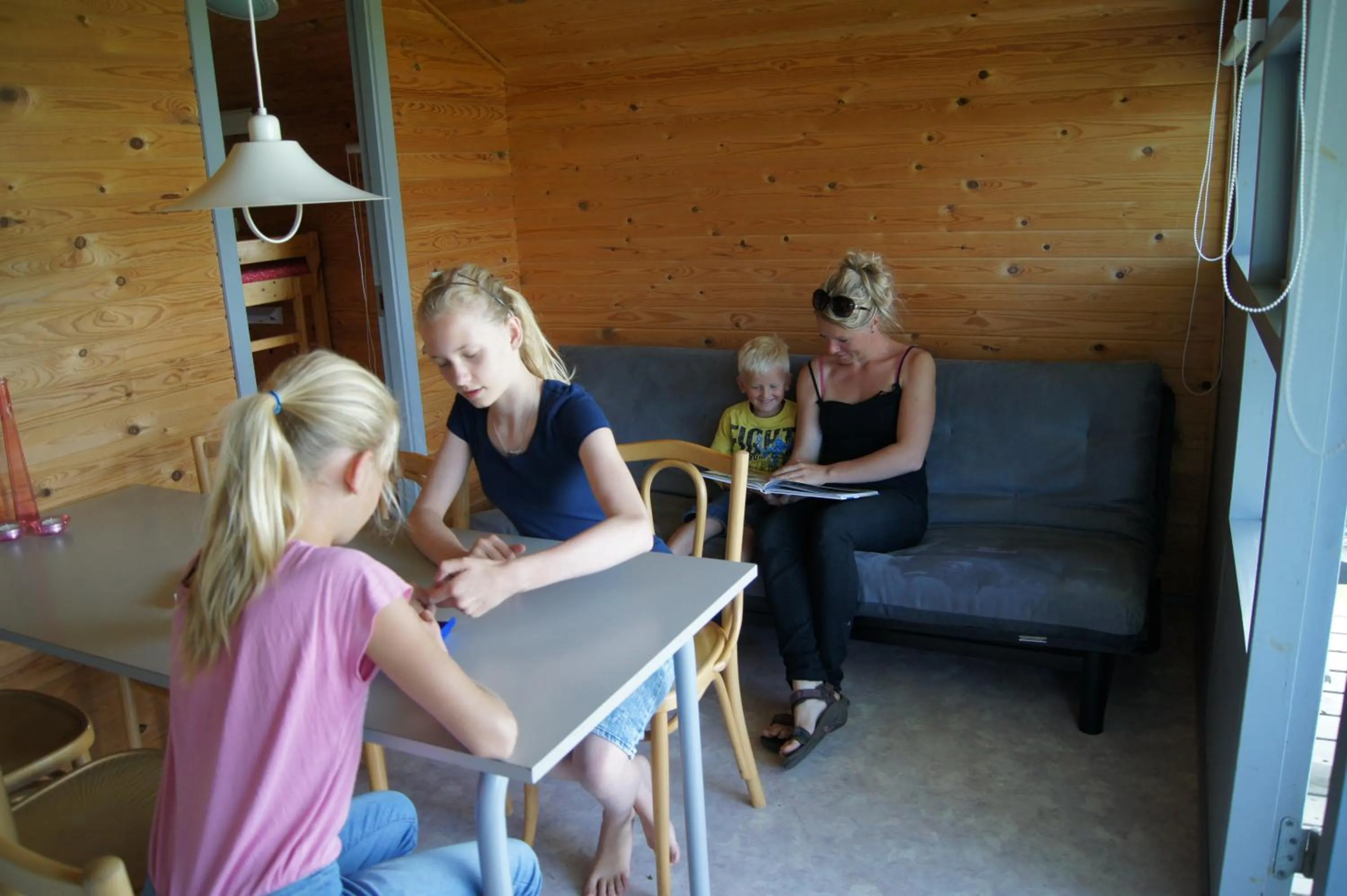Bed in Gl. Klitgaard Camping & Cottages