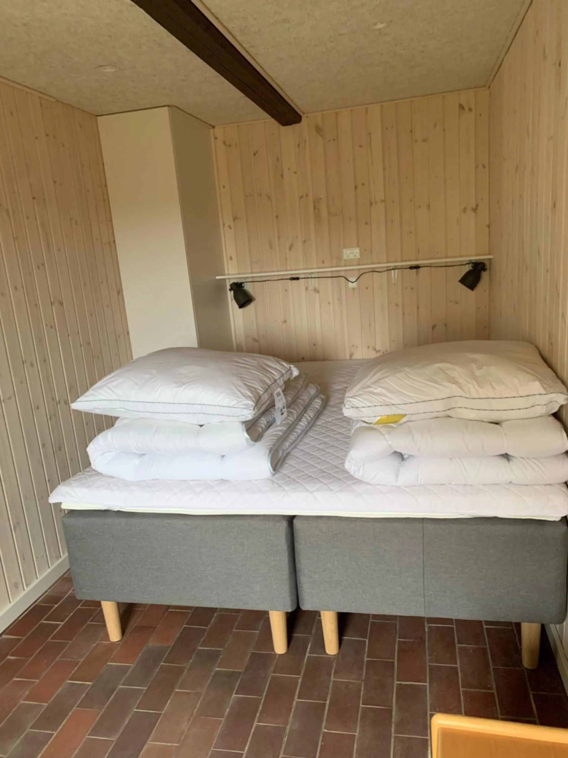 Bed in Gl. Klitgaard Camping & Cottages