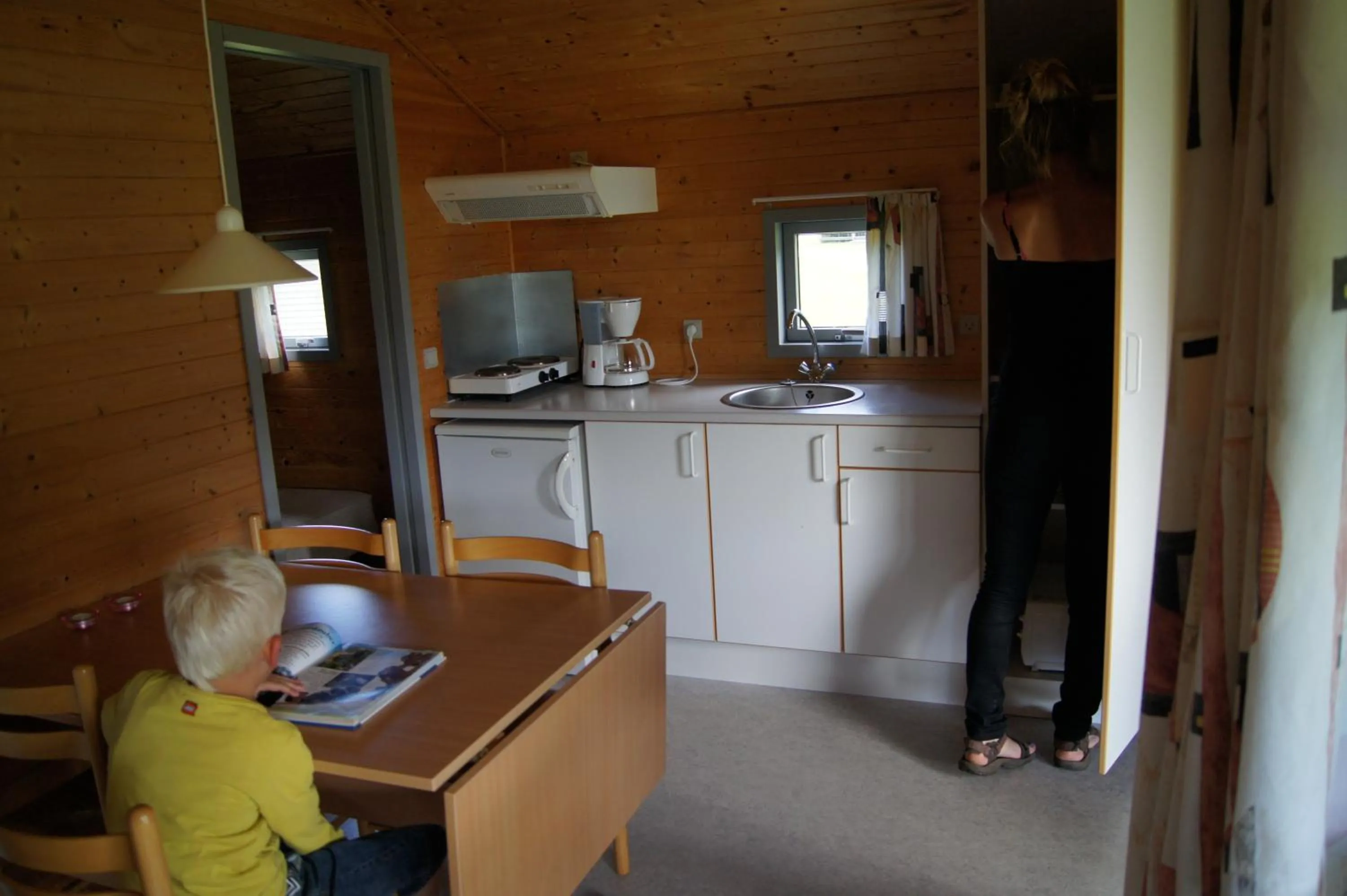 Kitchen or kitchenette in Gl. Klitgaard Camping & Cottages