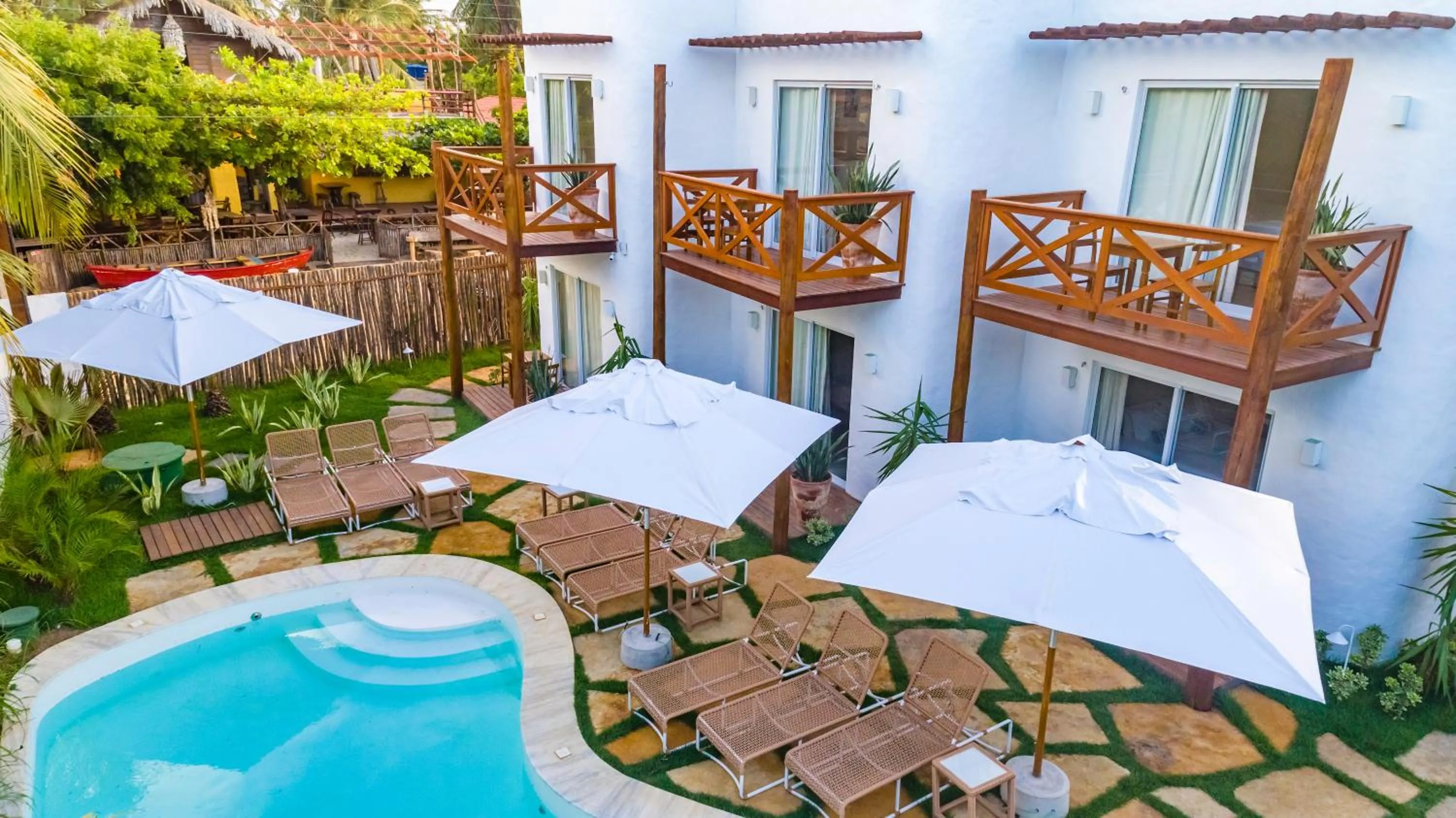 Swimming pool in La Plage Hotel Boutique