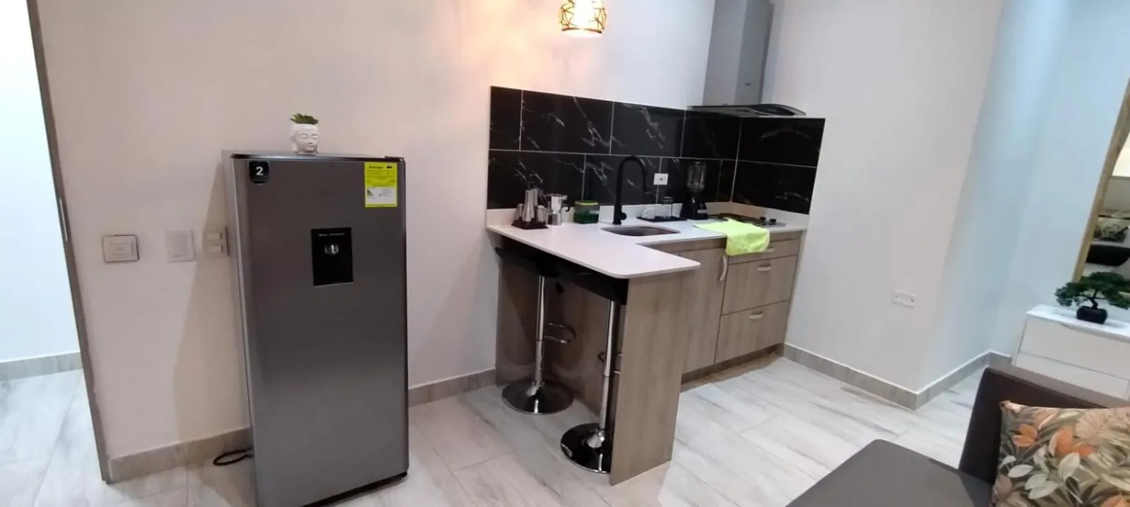 Kitchen or kitchenette in Hotel Mediterraneo