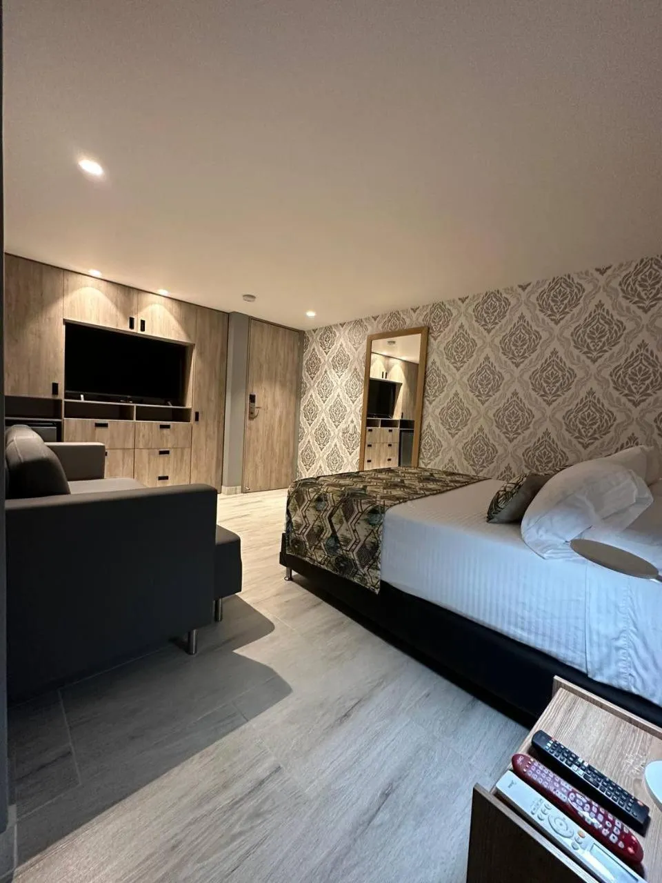 Bed in Hotel Mediterraneo