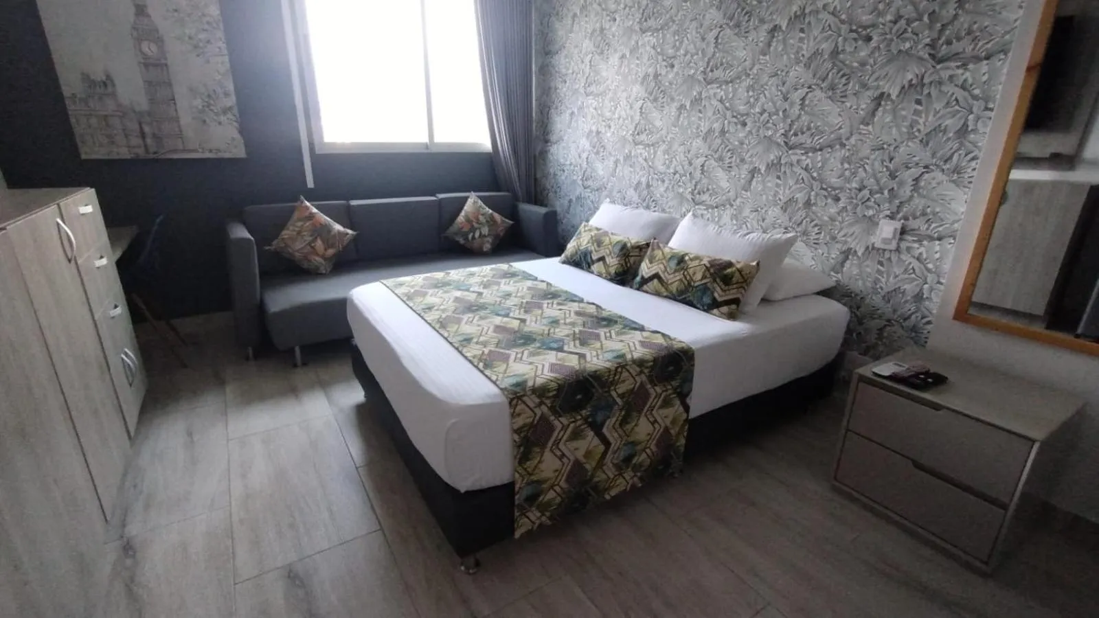 Bed in Hotel Mediterraneo