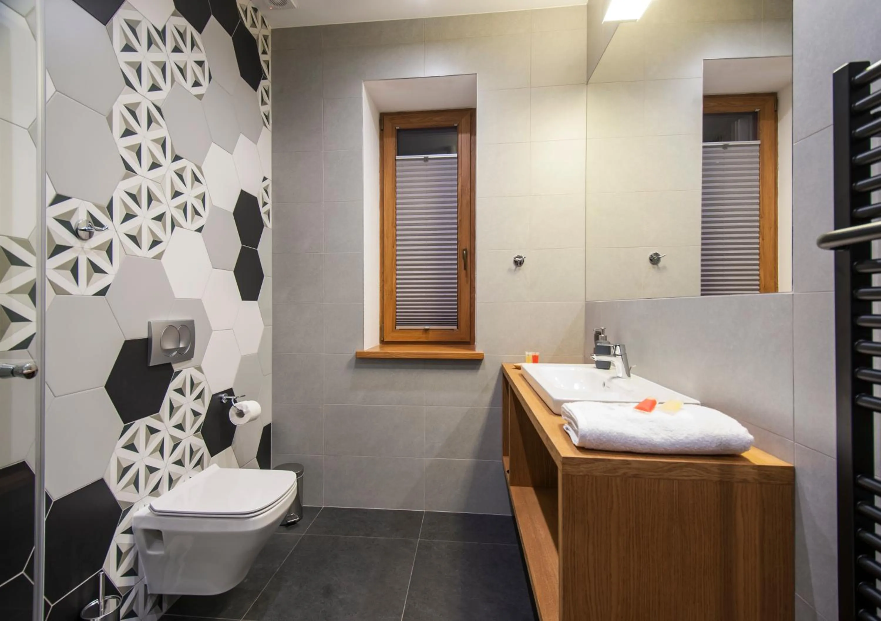 Bathroom in WILLA JAROSTA & SPA, AC -free parking