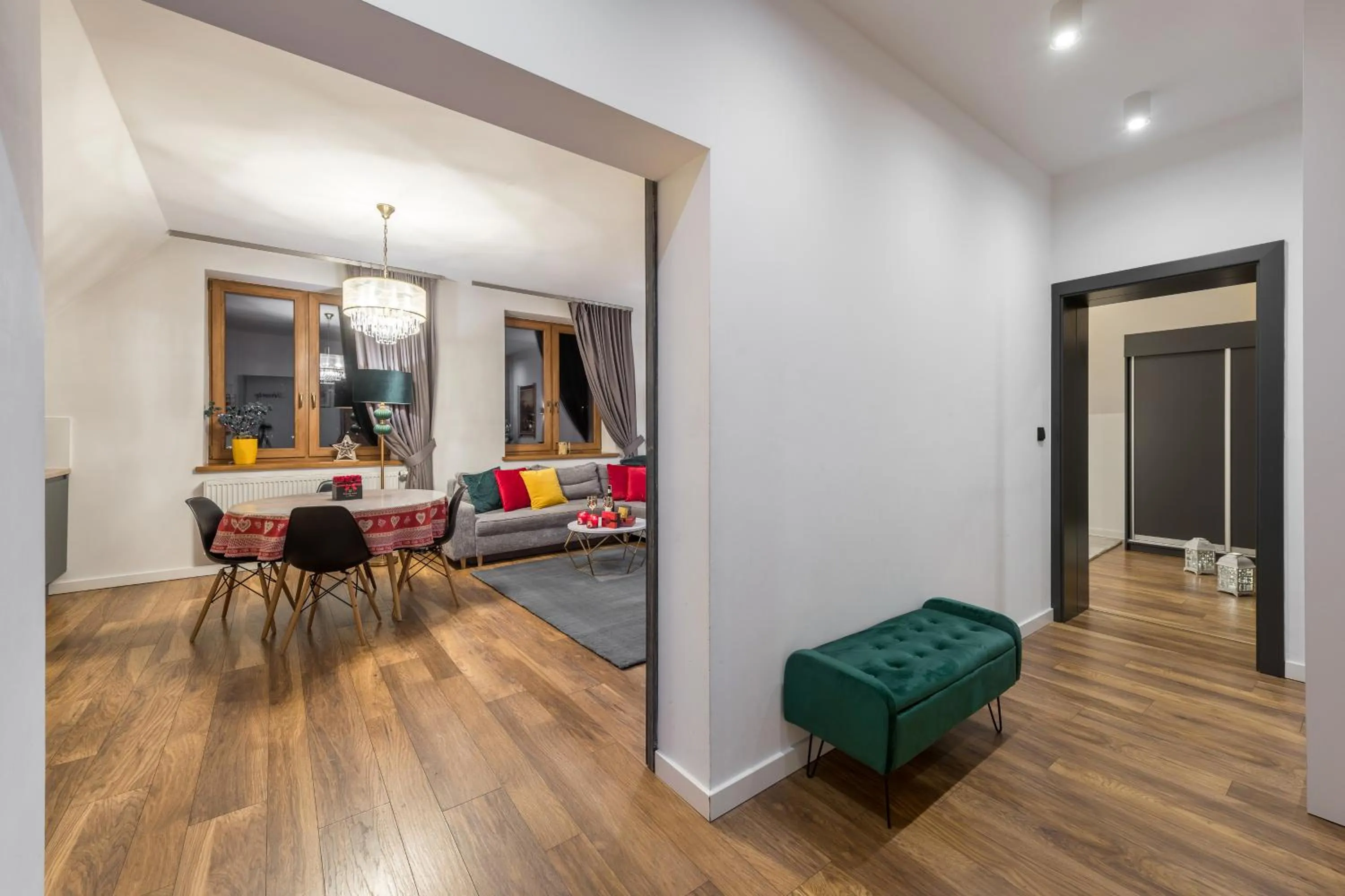 Communal lounge/ TV room, Bed in WILLA JAROSTA & SPA, AC -free parking