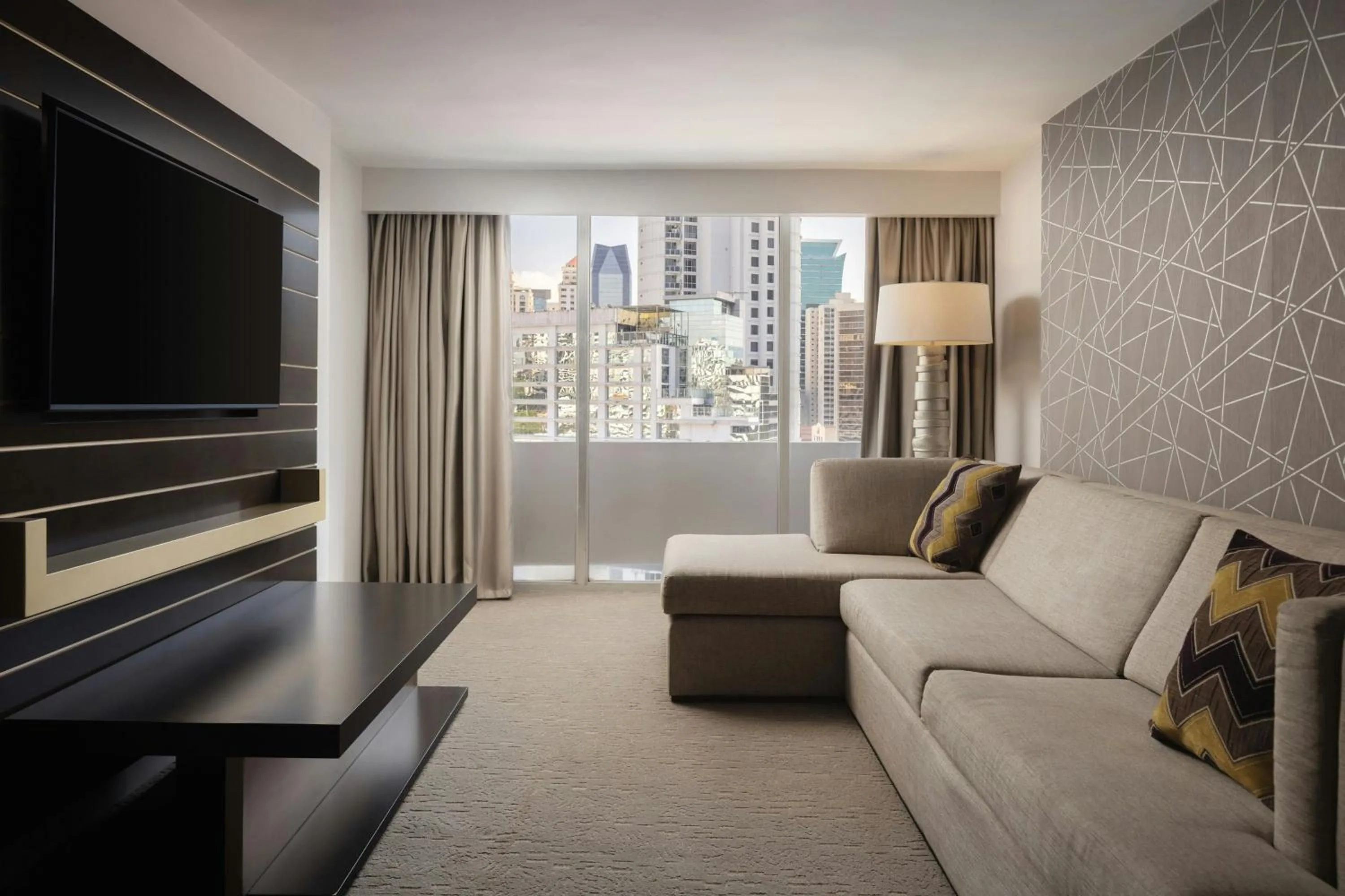 Living room in Renaissance Panama City Hotel