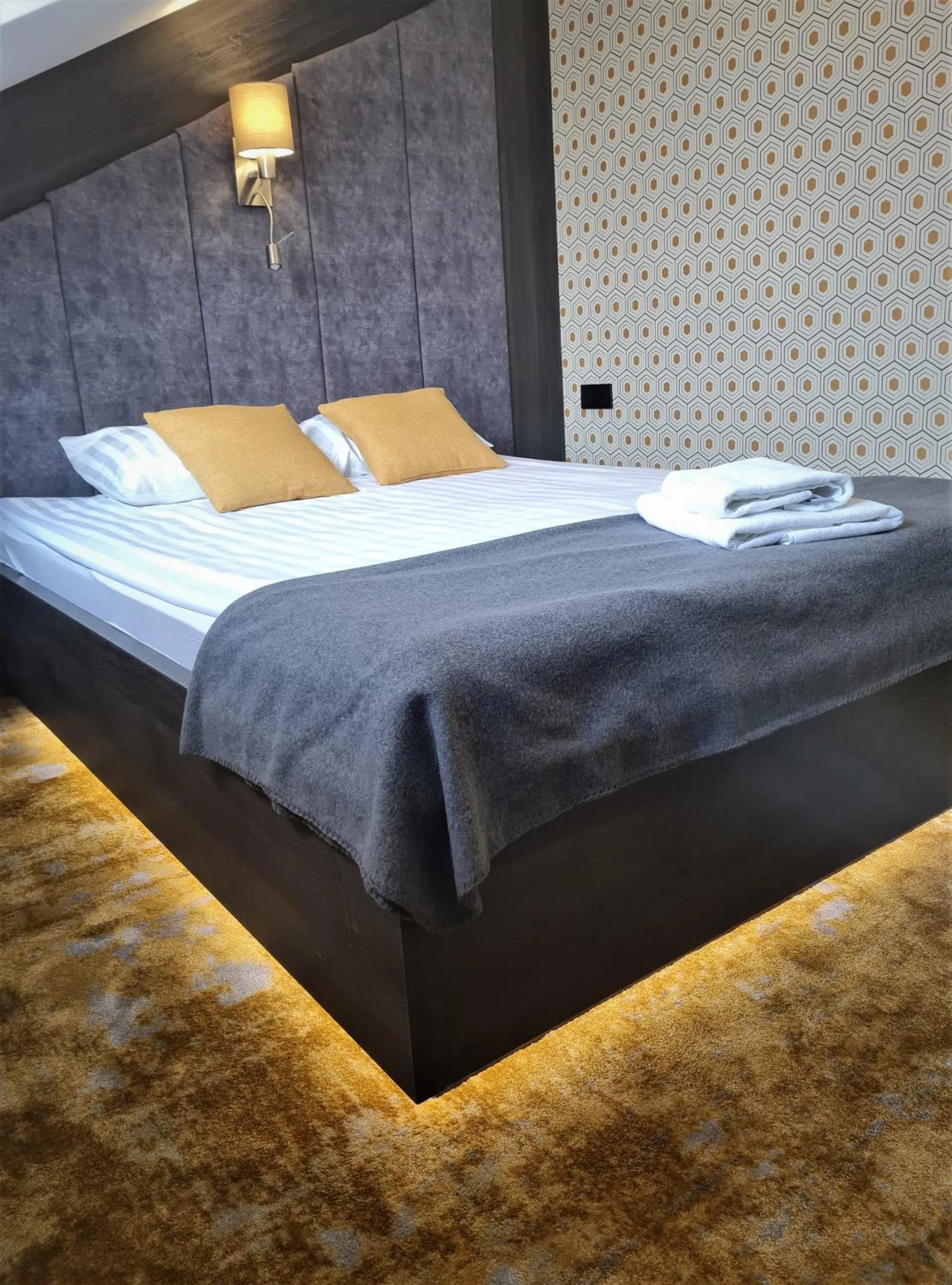 Bed in Pensjonat Retro