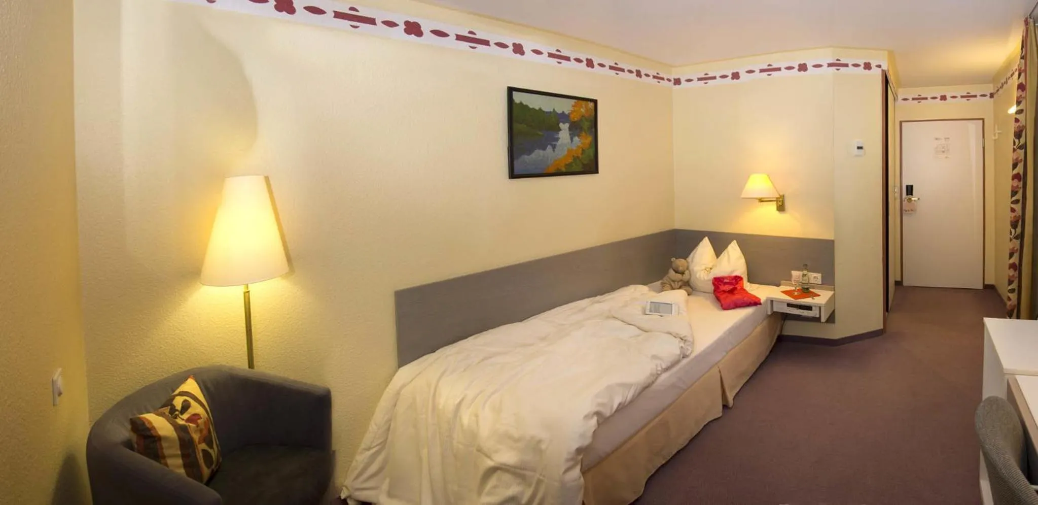 Bedroom, Bed in Hotel Restaurant Lohmühle