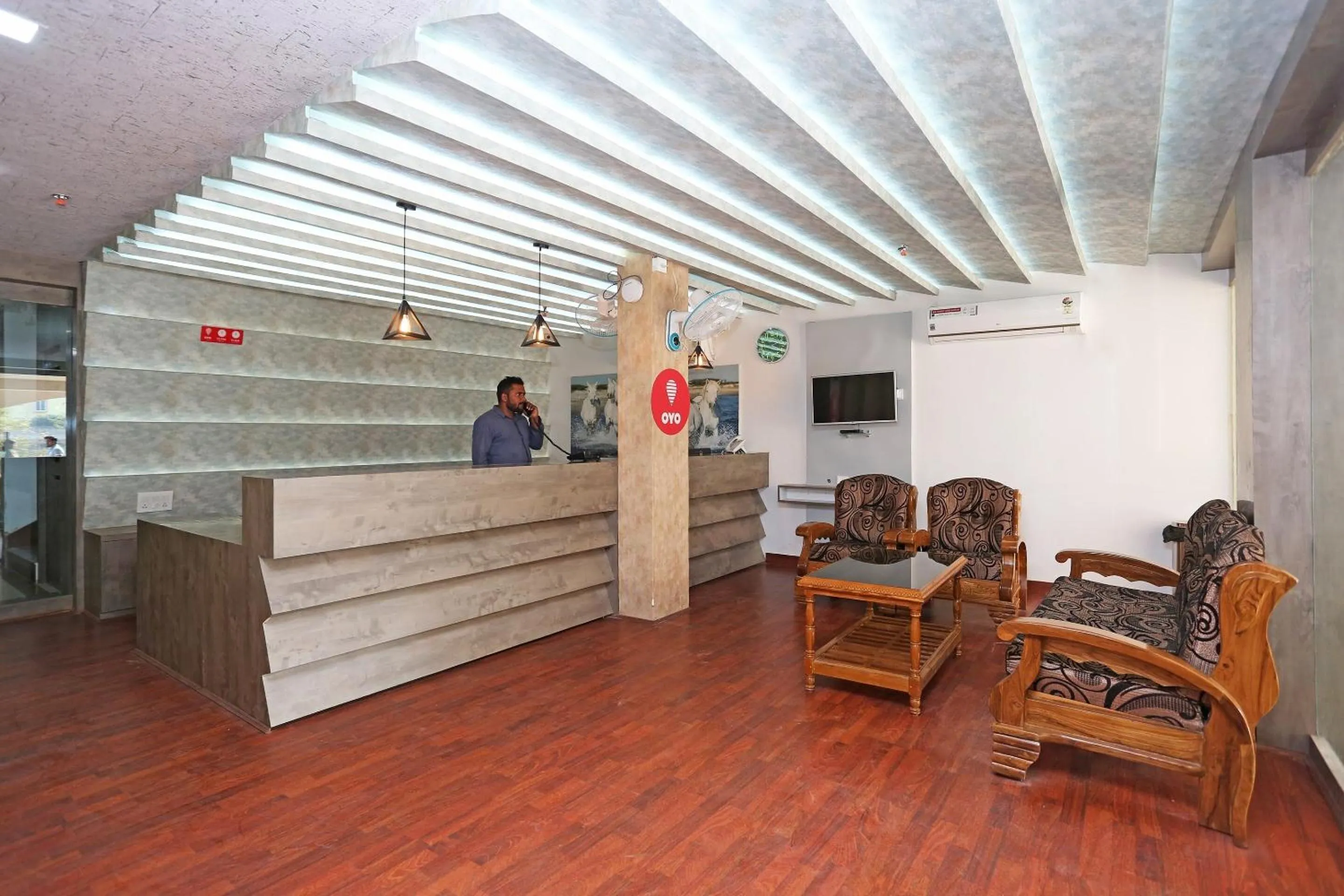 Lobby or reception in Super Capital O Sai Jagannath