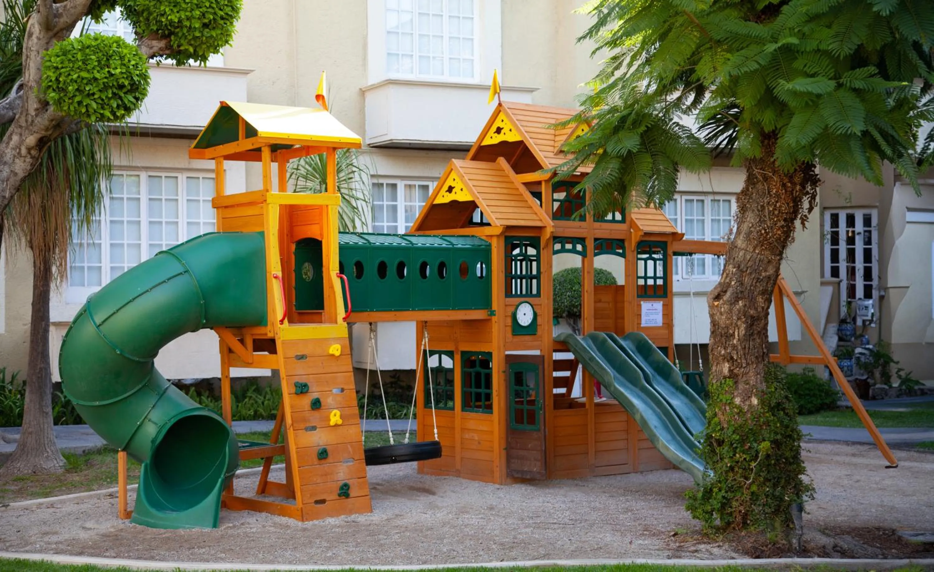 Children play ground in Plaza Camelinas Hotel