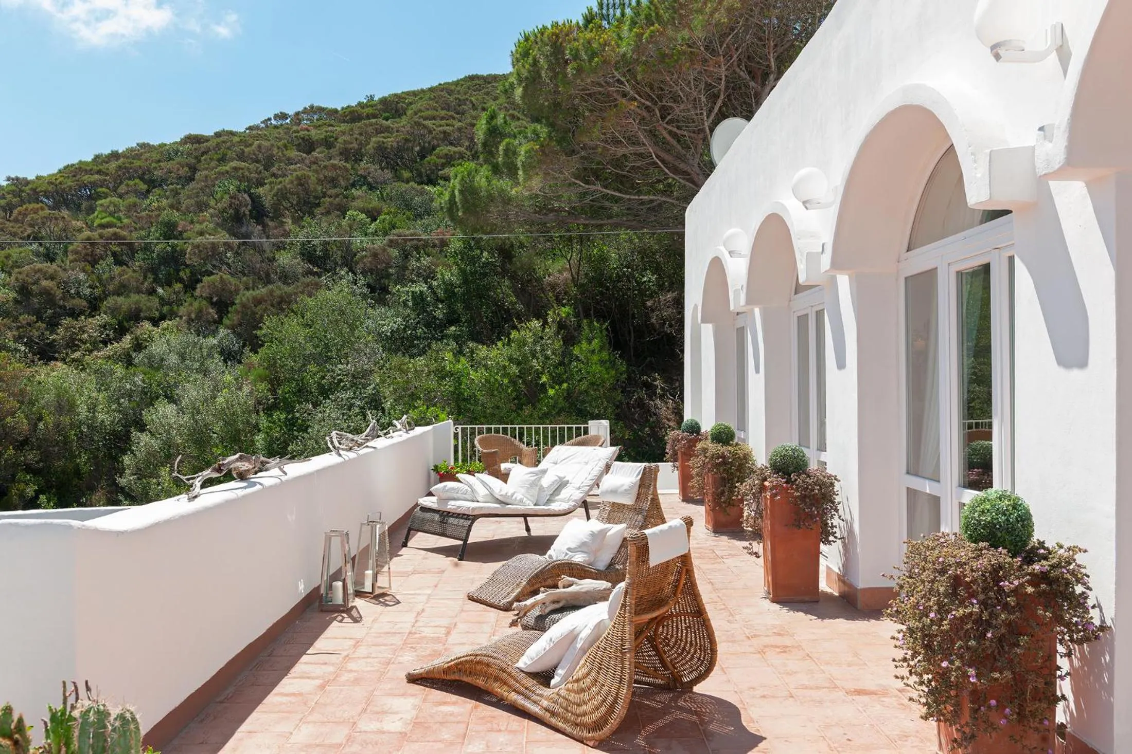 Balcony/Terrace in Hotel Chiaia Di Luna