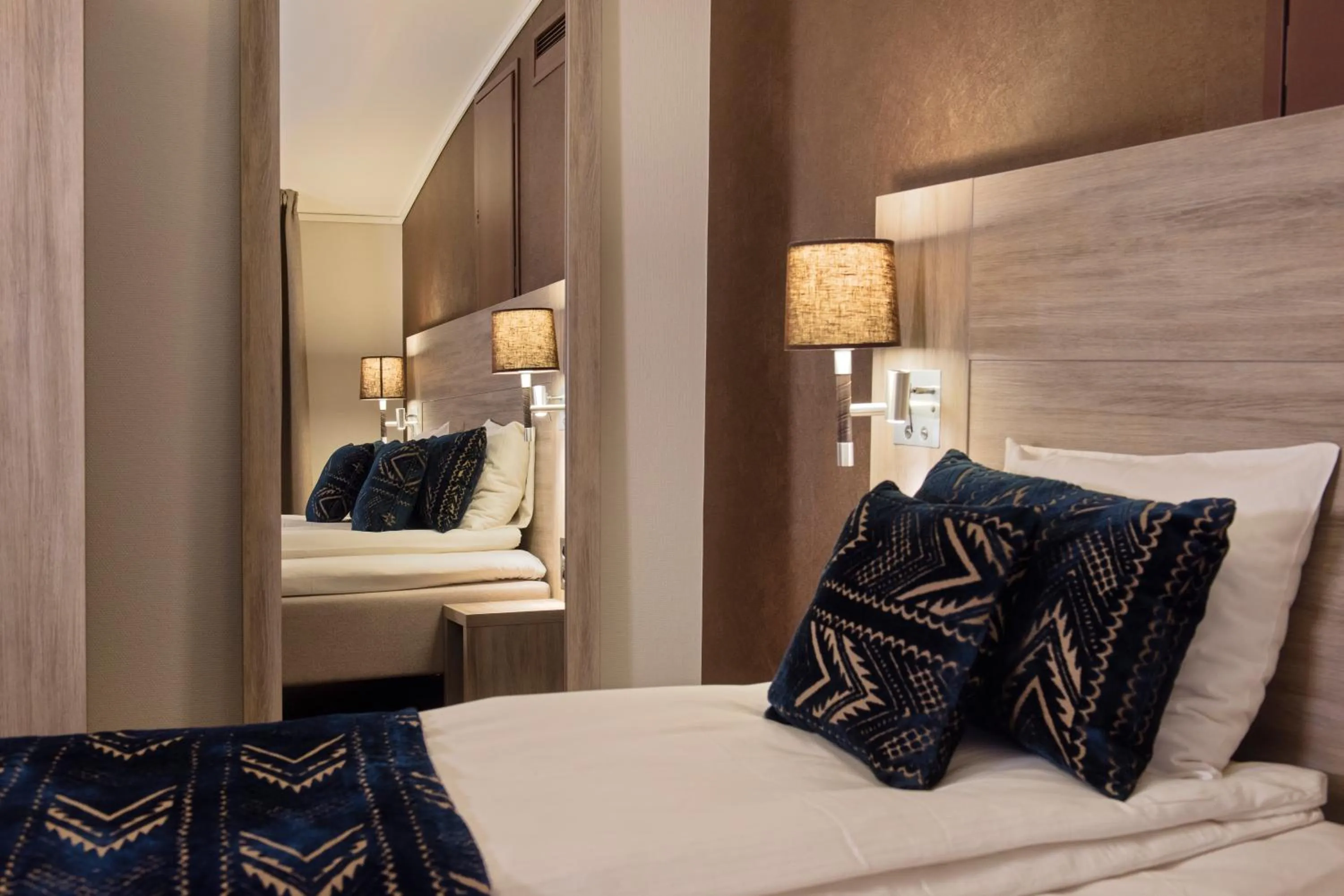 Bed in Radisson Blu Polar Hotel, Spitsbergen