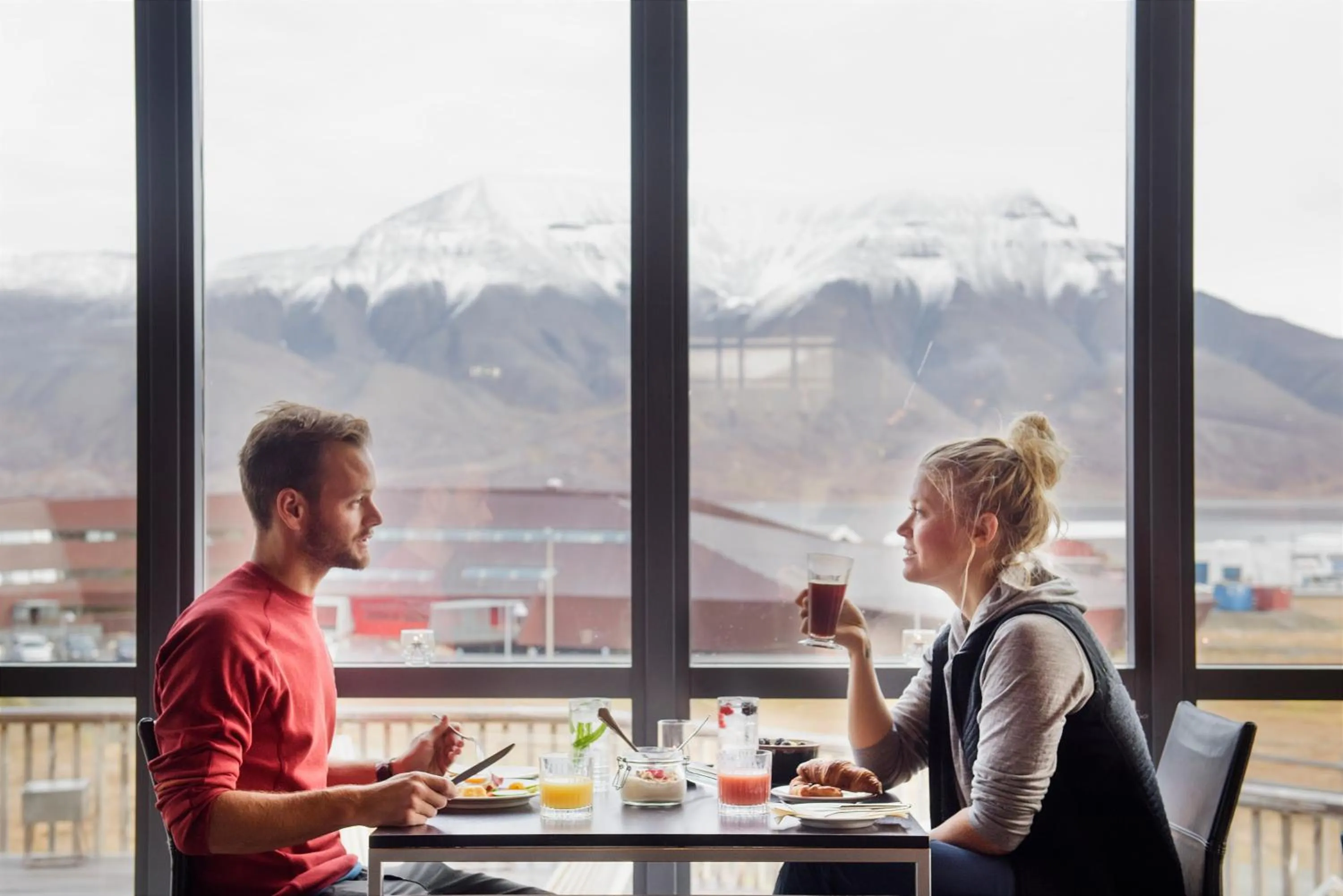 Guests in Radisson Blu Polar Hotel, Spitsbergen