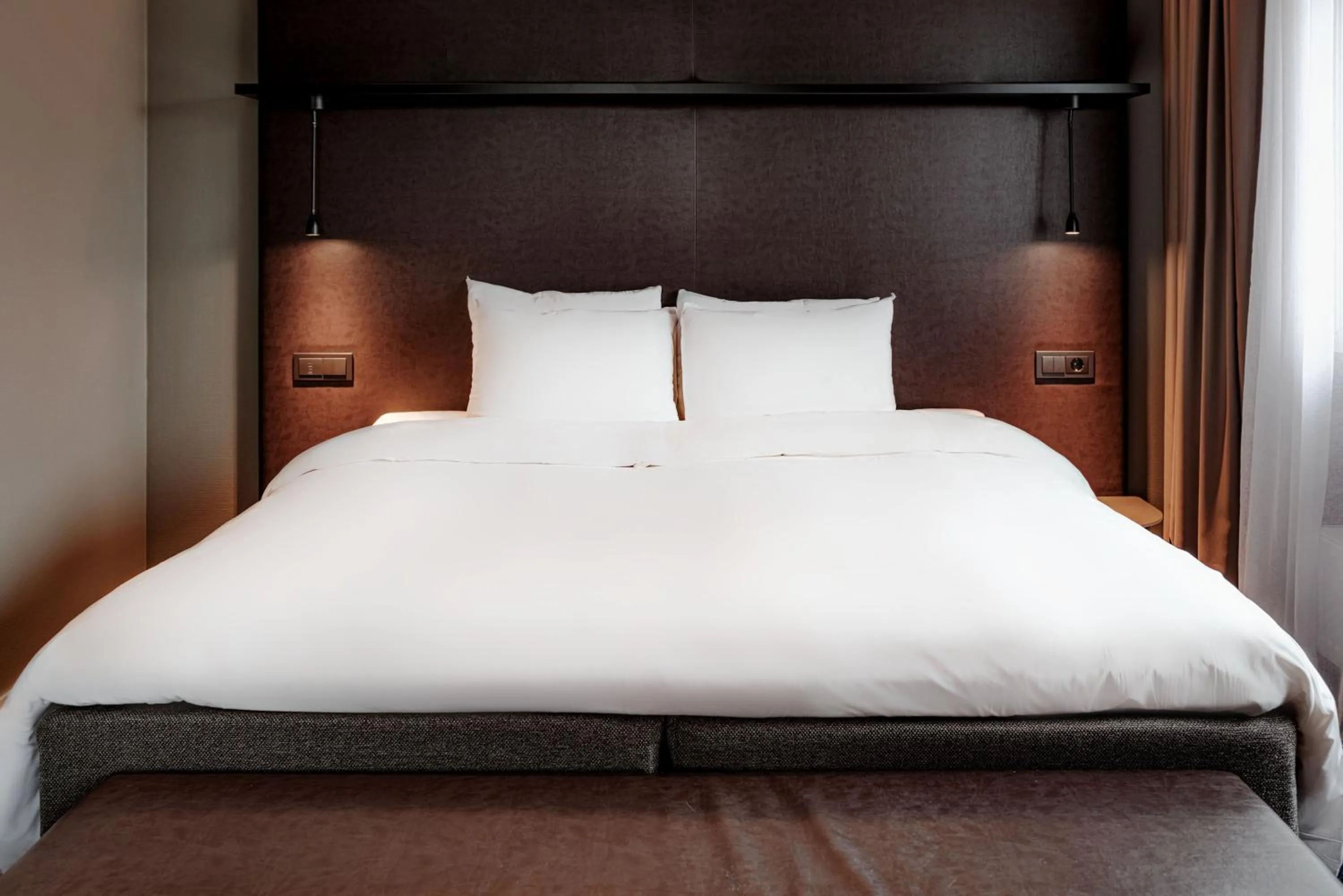 Bed in Radisson Blu Polar Hotel, Spitsbergen