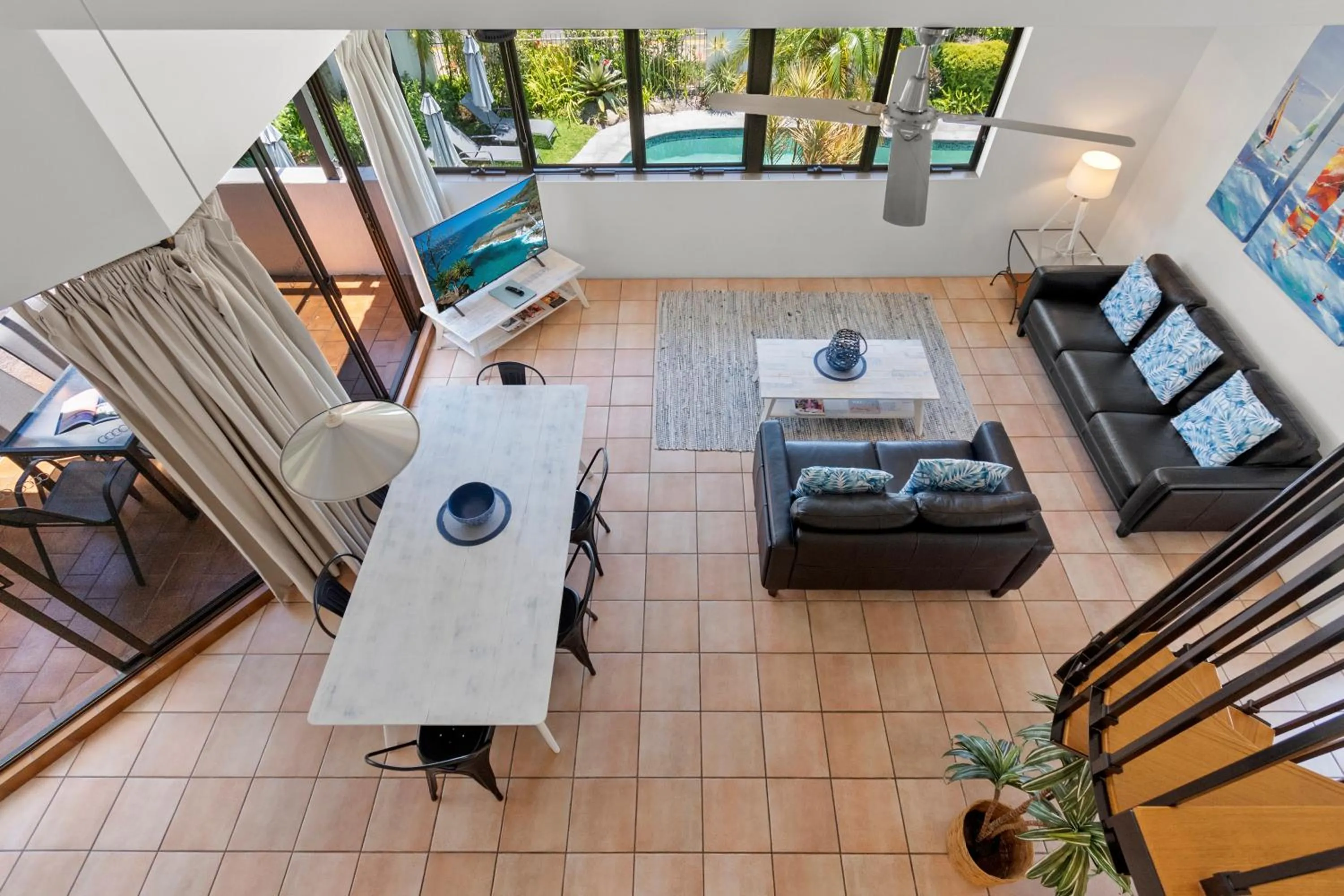 Living room in Noosa Boutique Apartments & Elkhorn Villas