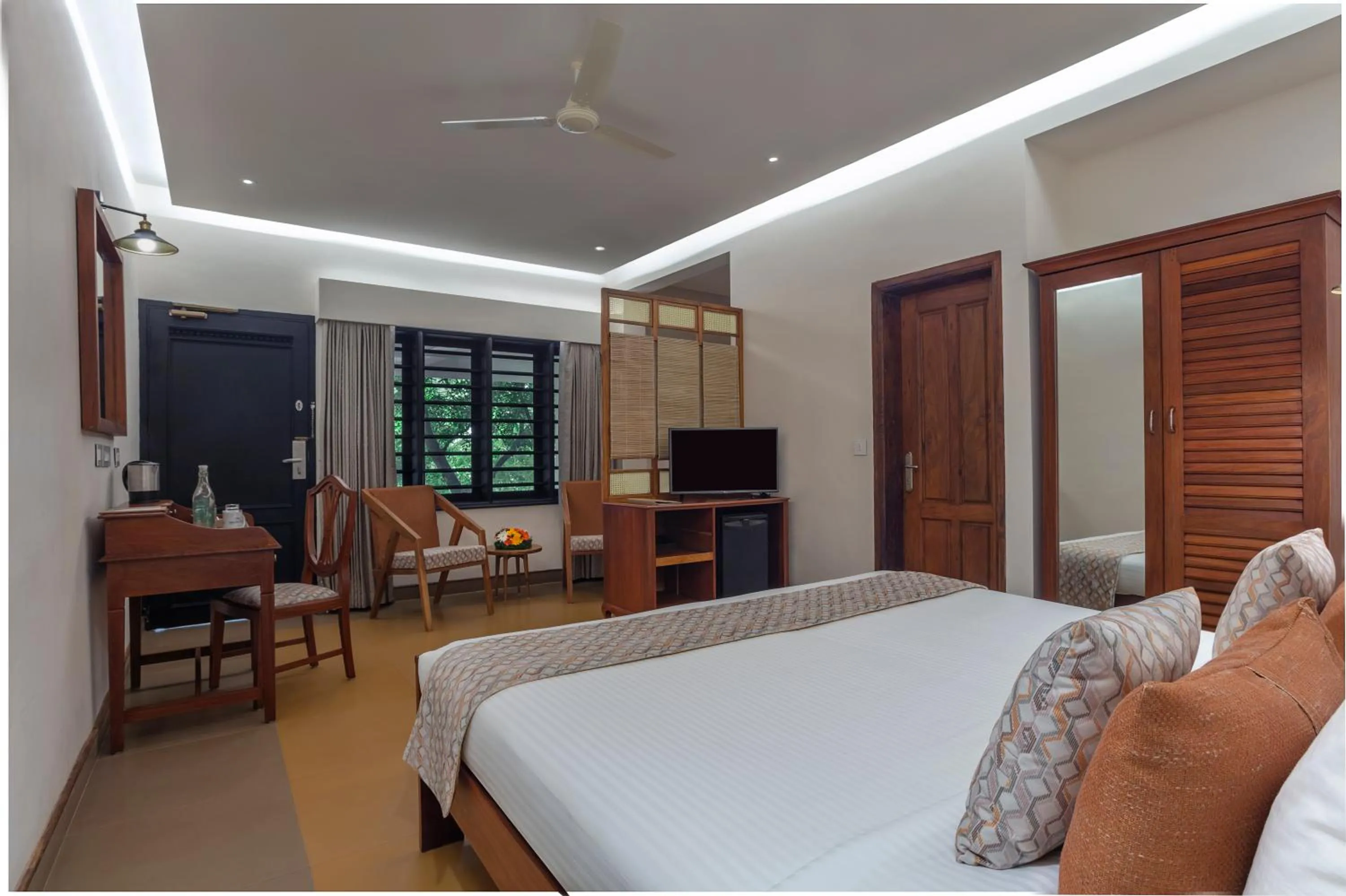 Bedroom, Bed in Estuary Sarovar Premiere Poovar Island