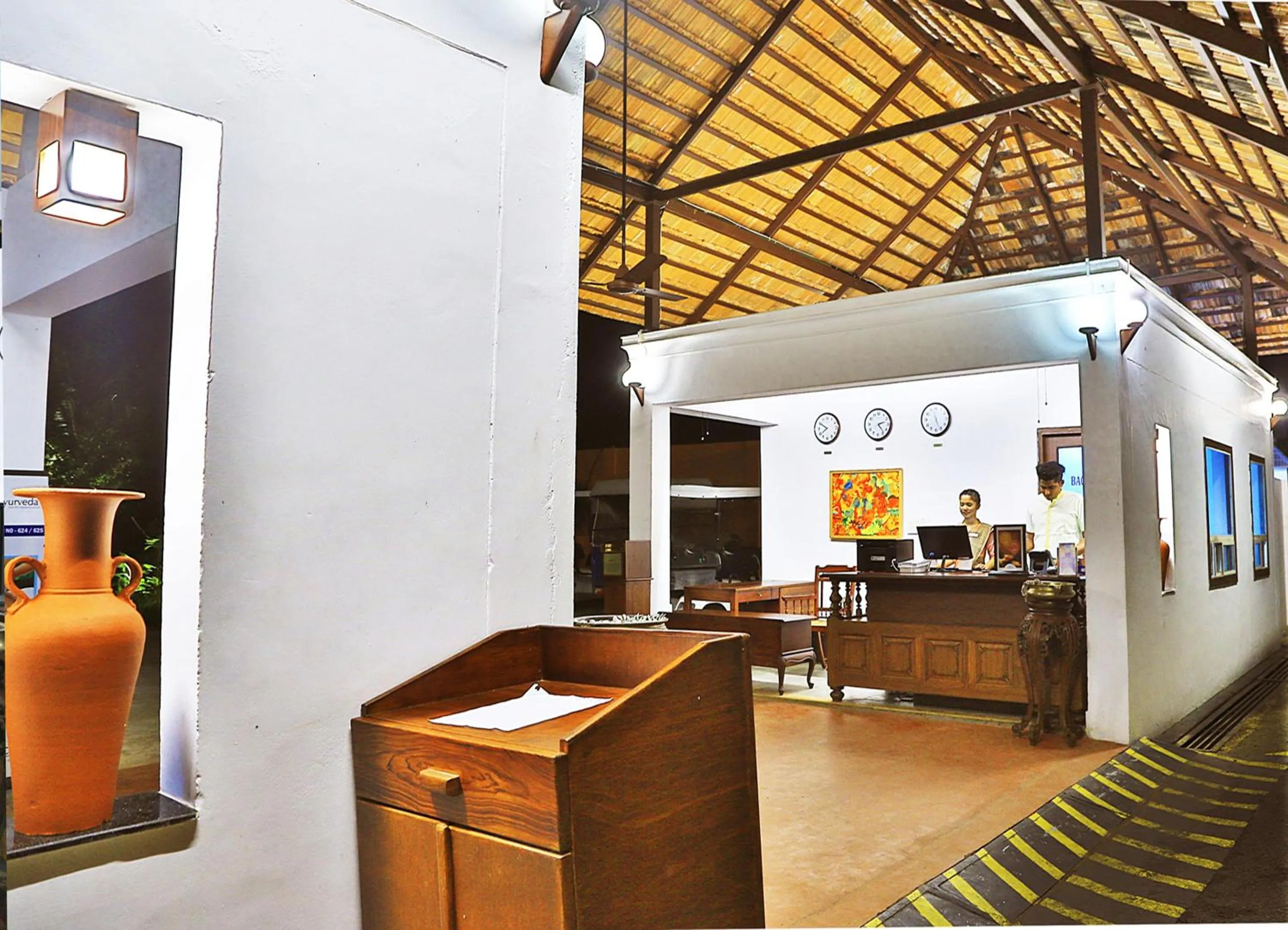 Lobby or reception in Estuary Sarovar Premiere Poovar Island