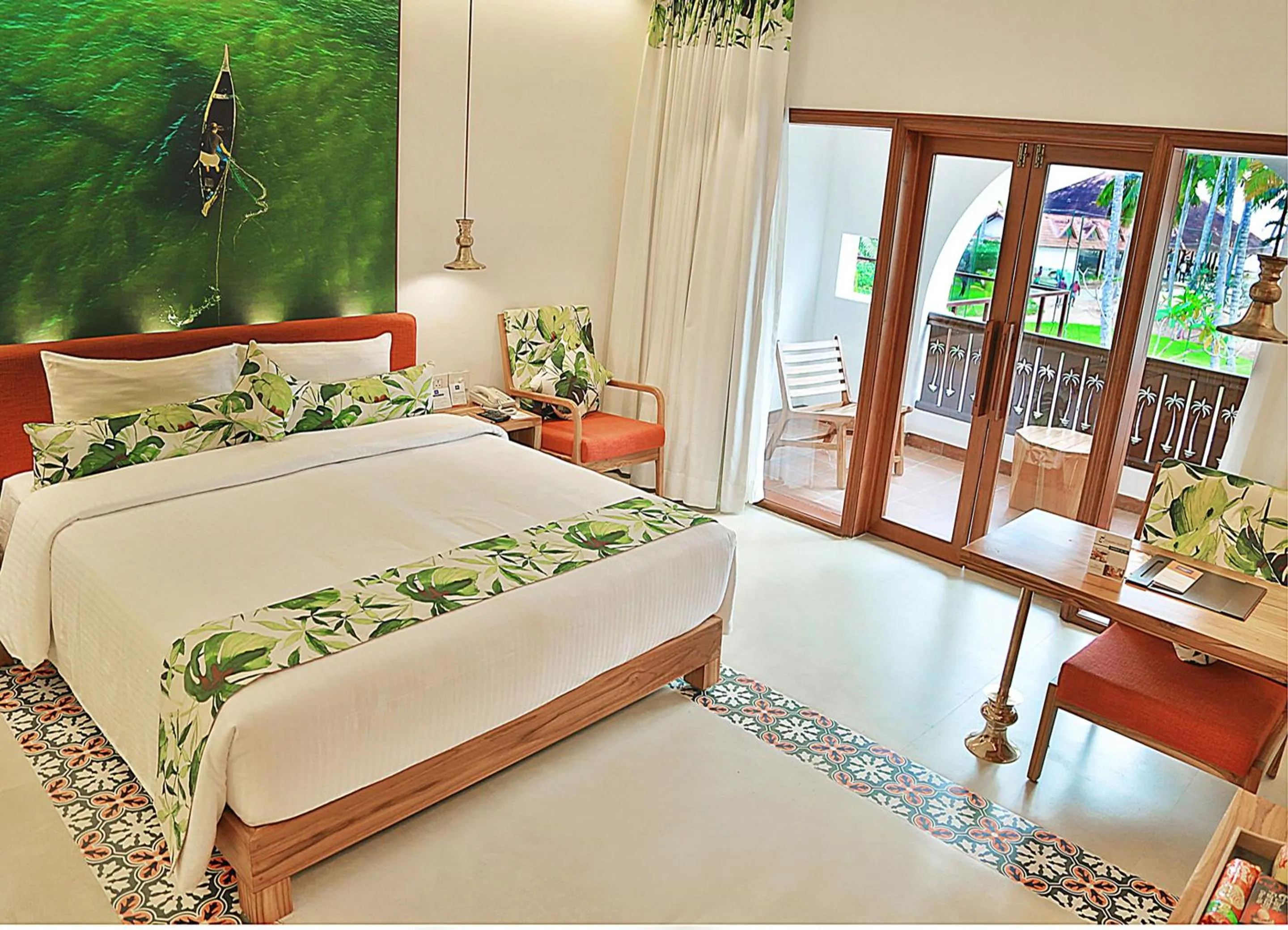 Bedroom, Bed in Estuary Sarovar Premiere Poovar Island