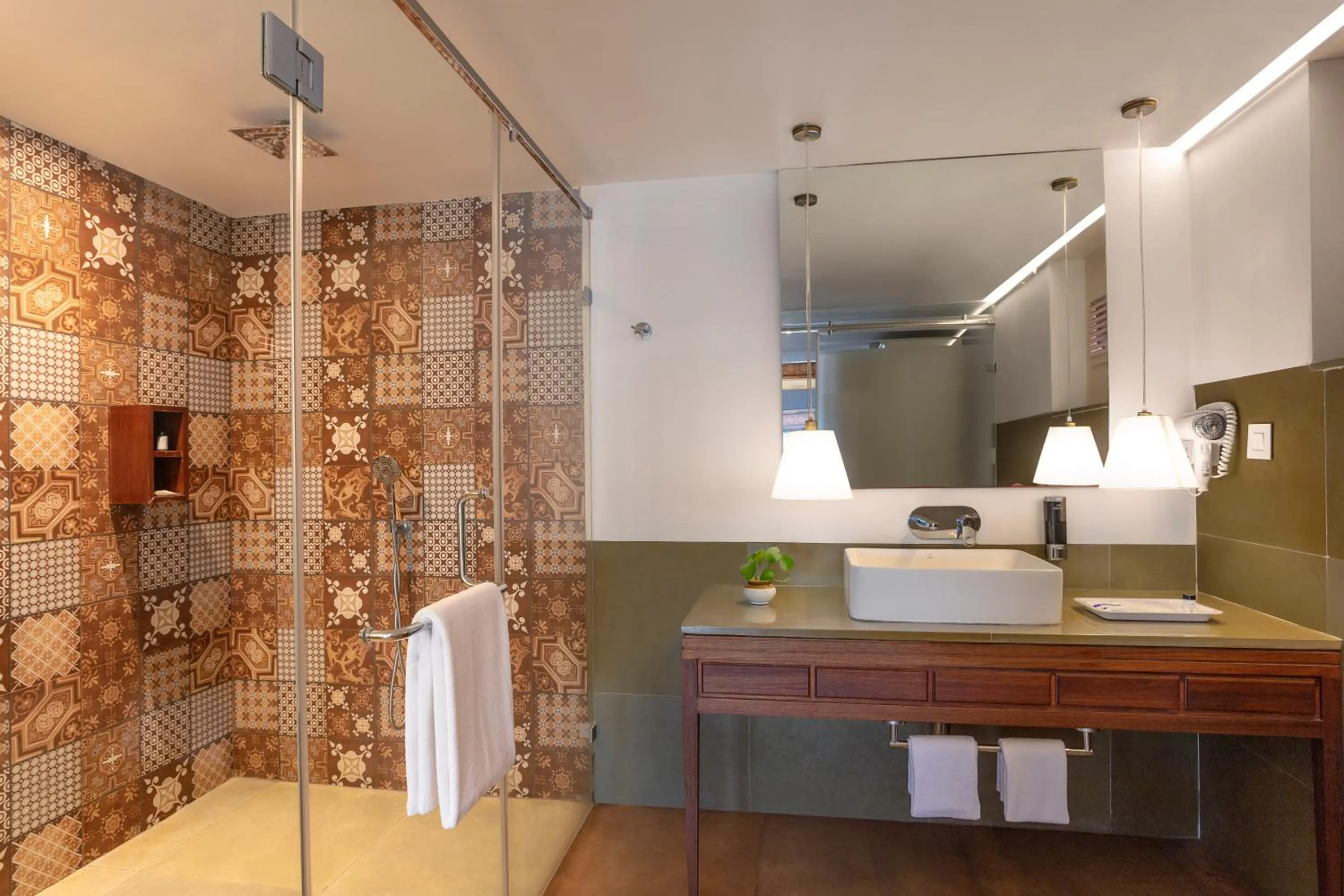 Bathroom in Estuary Sarovar Premiere Poovar Island