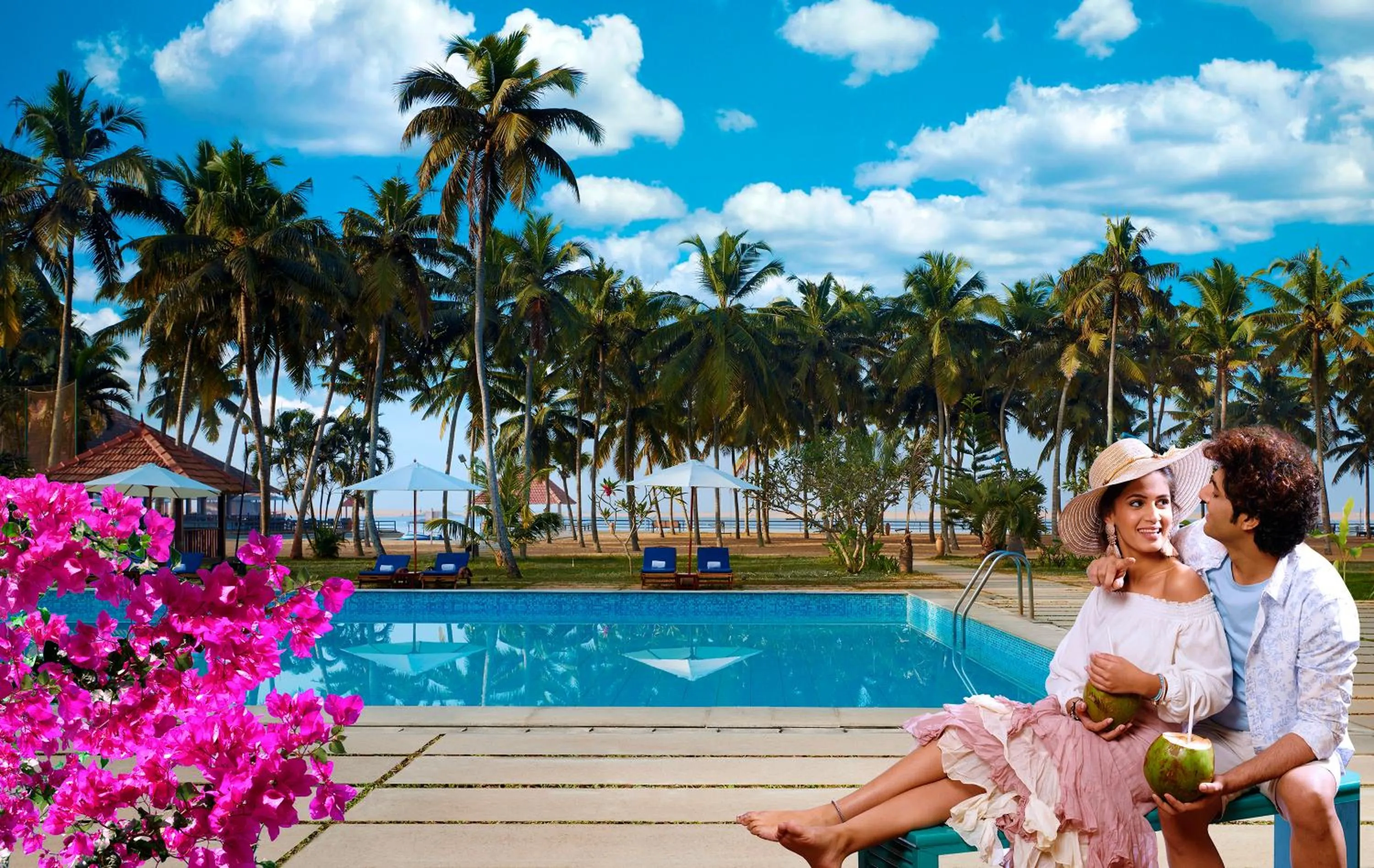 People in Estuary Sarovar Premiere Poovar Island