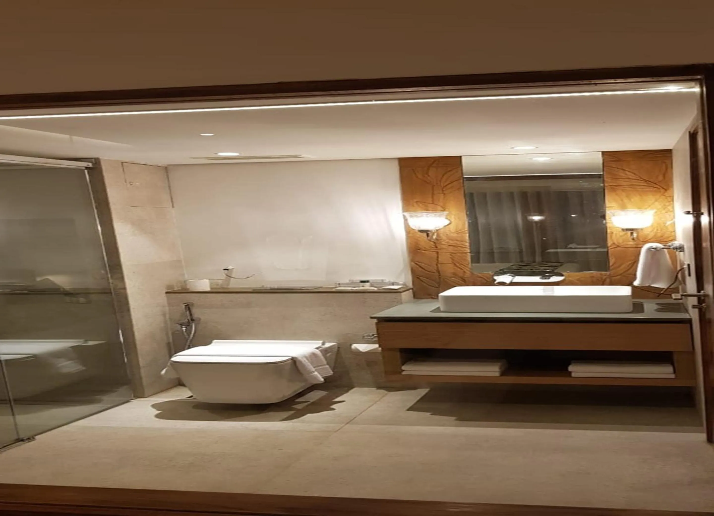 Bathroom in Estuary Sarovar Premiere Poovar Island