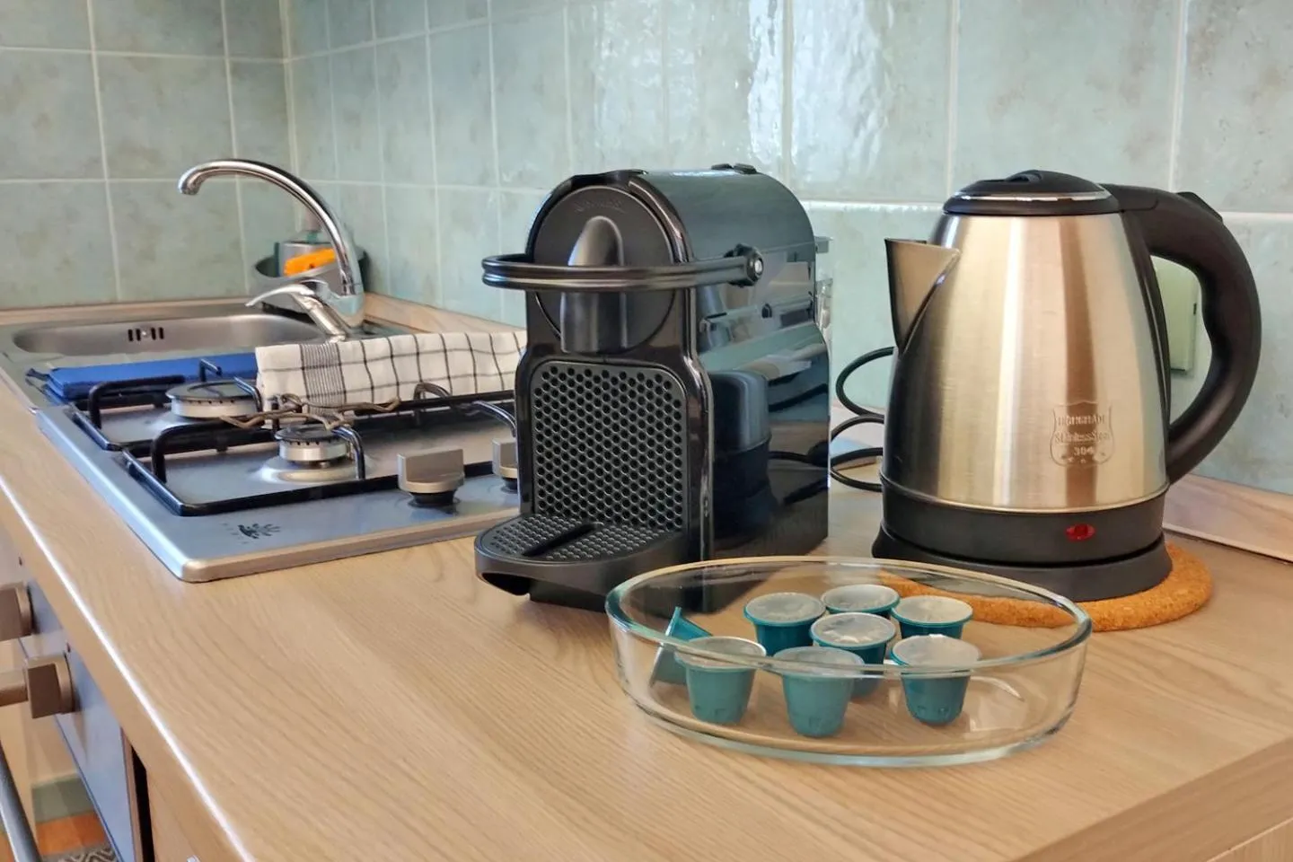 Coffee/tea facilities in Porta Carini Residence