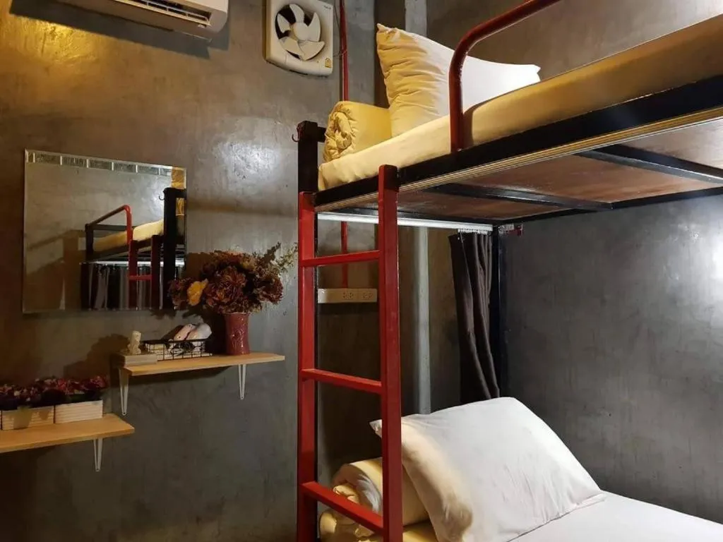 air conditioner, Bed in Sleeper Hostel