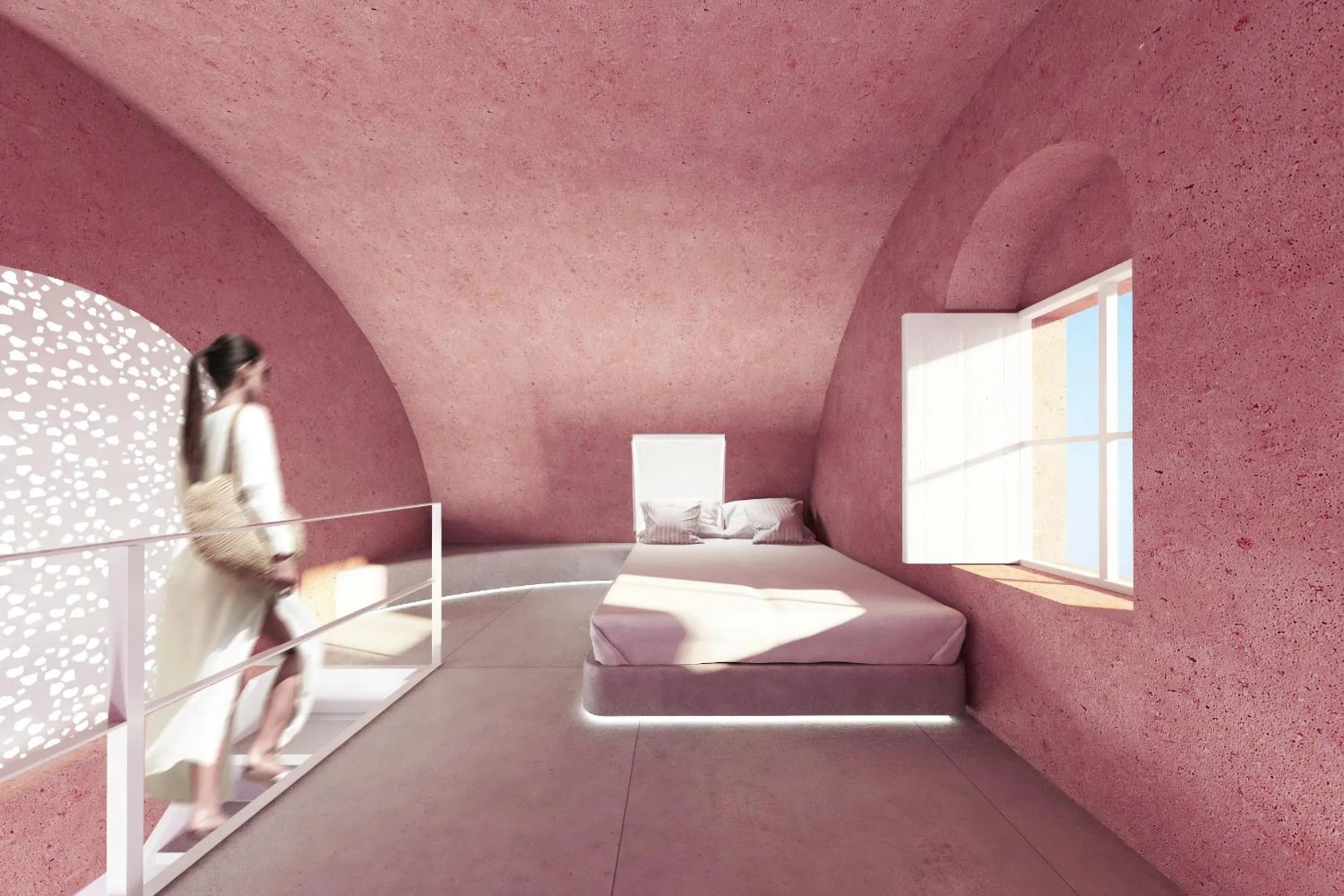 Bed in Kykladonisia Traditional Settlement