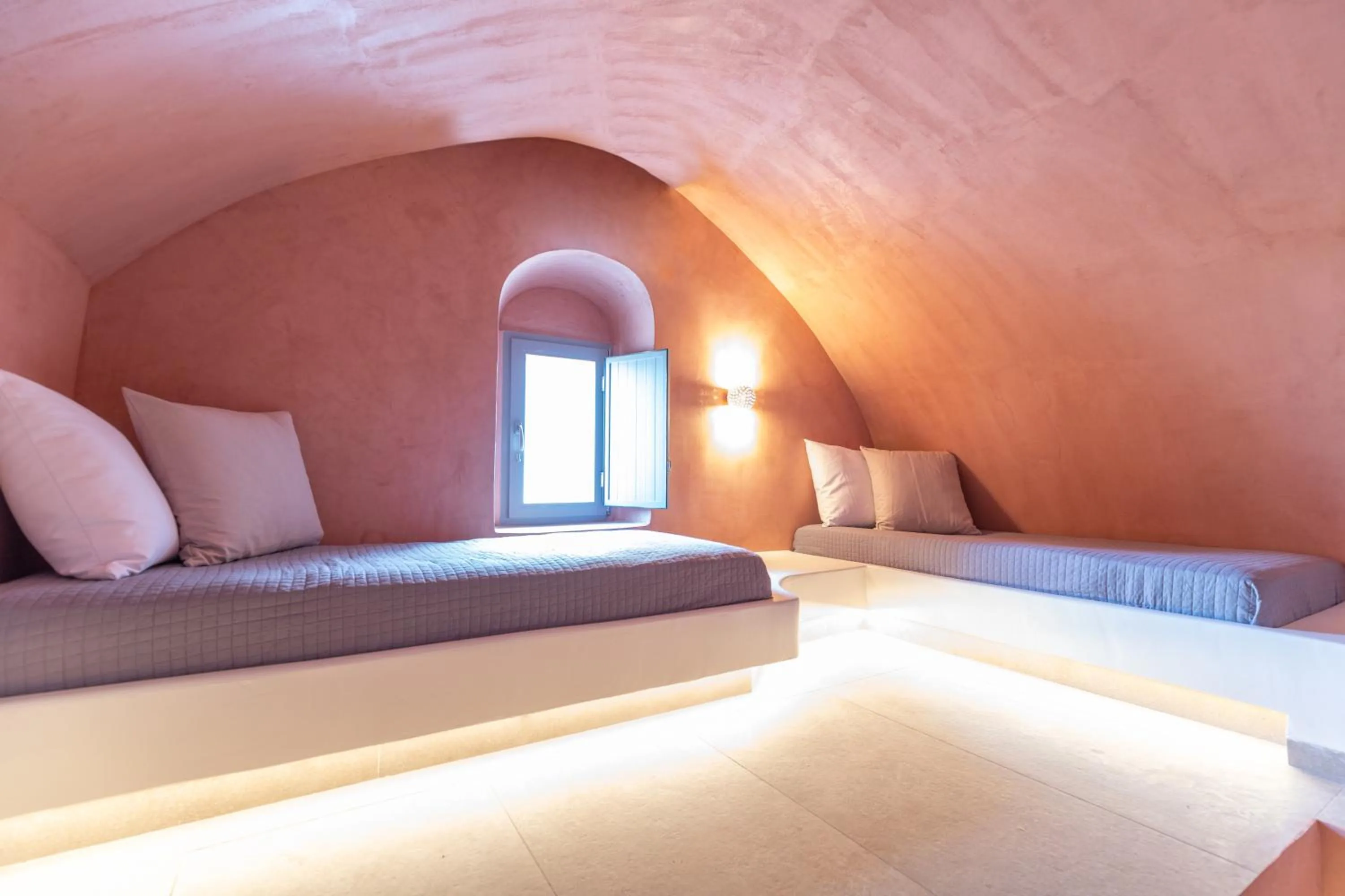 Bedroom, Bed in Kykladonisia Traditional Settlement