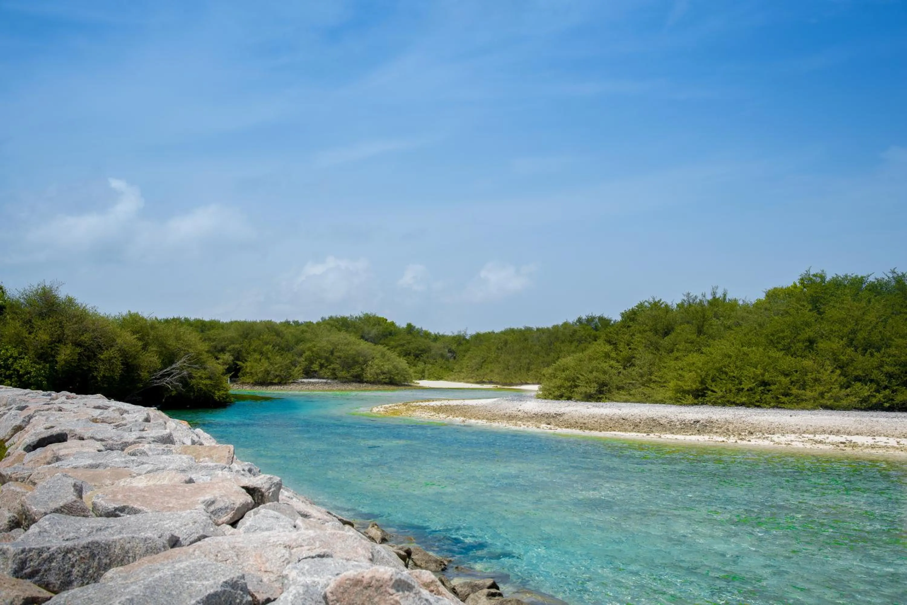 Natural landscape in Reef Edge Thulusdhoo, Maldives
