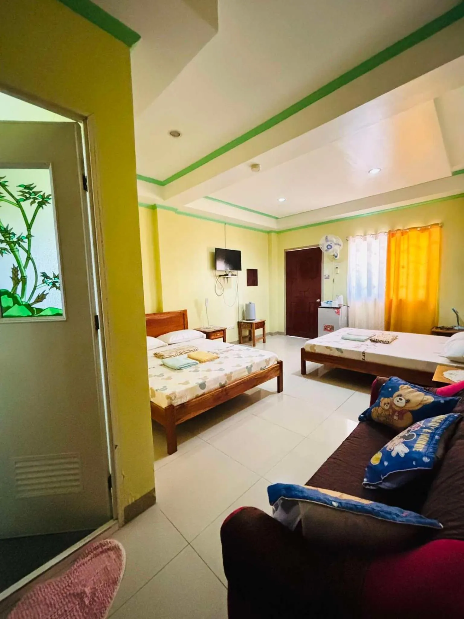 Bed in La Fela Pension House