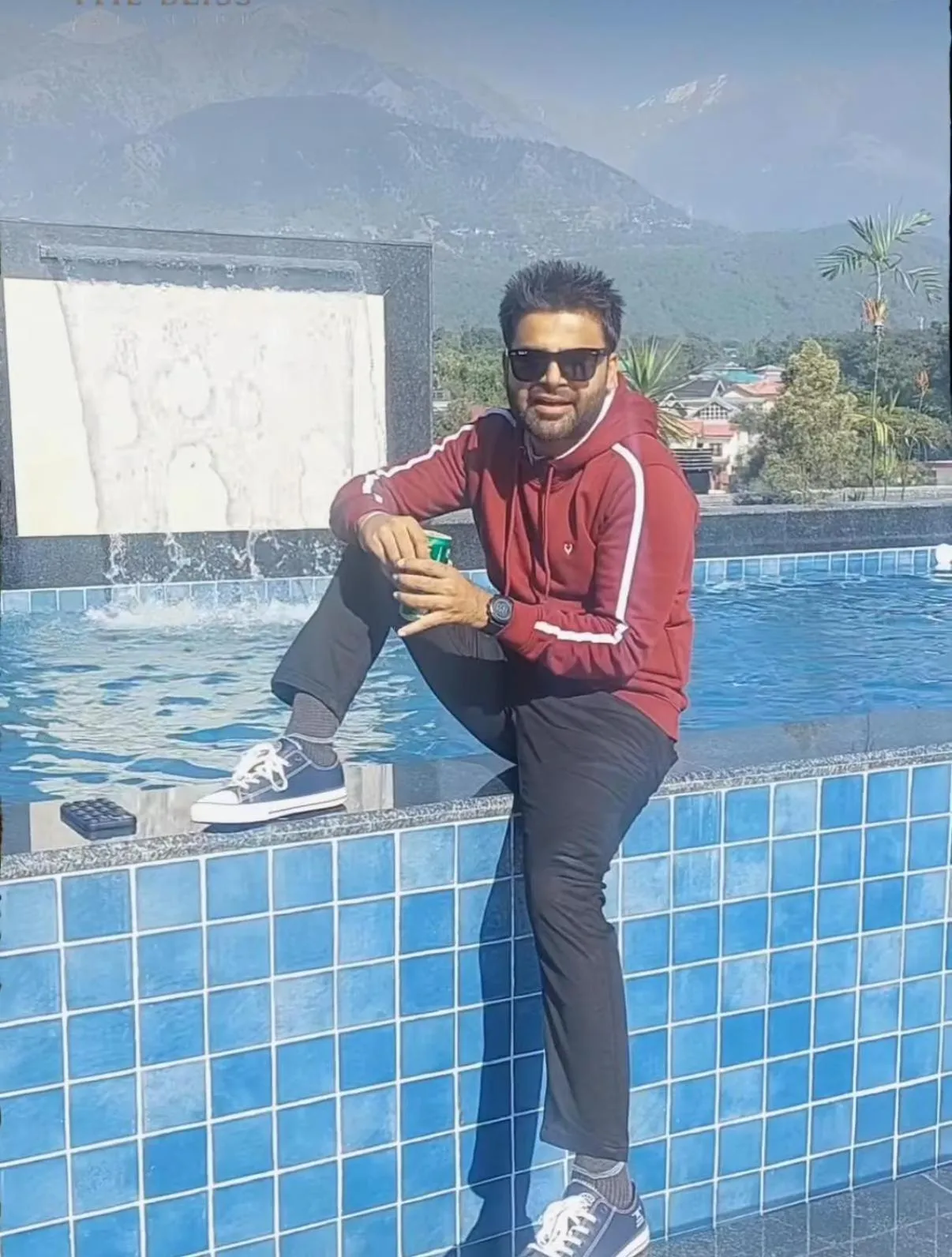 Swimming pool in The Bliss Palampur