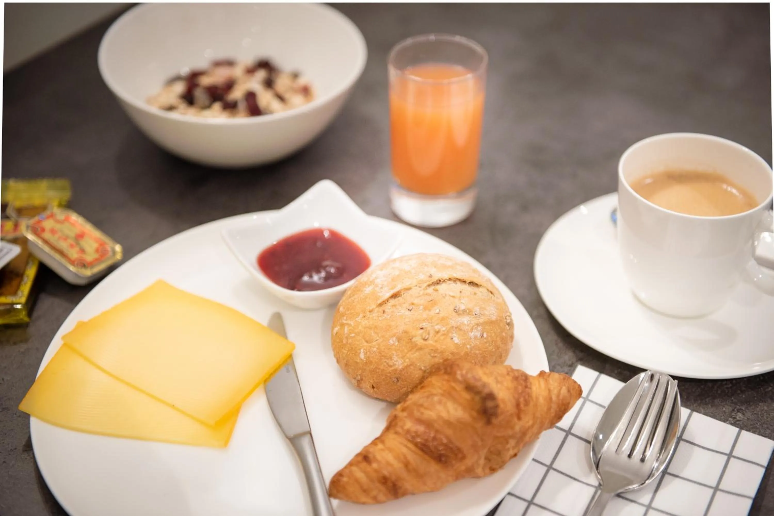 Buffet breakfast in Hotel Carnac