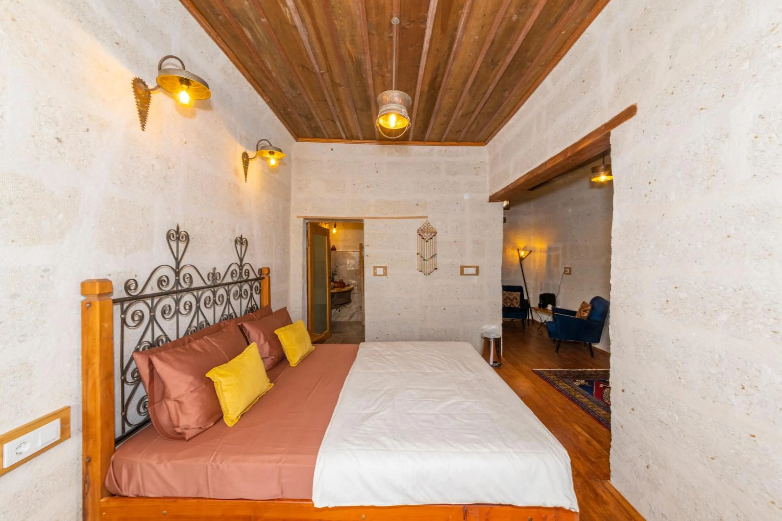 Bed in terracota hotel