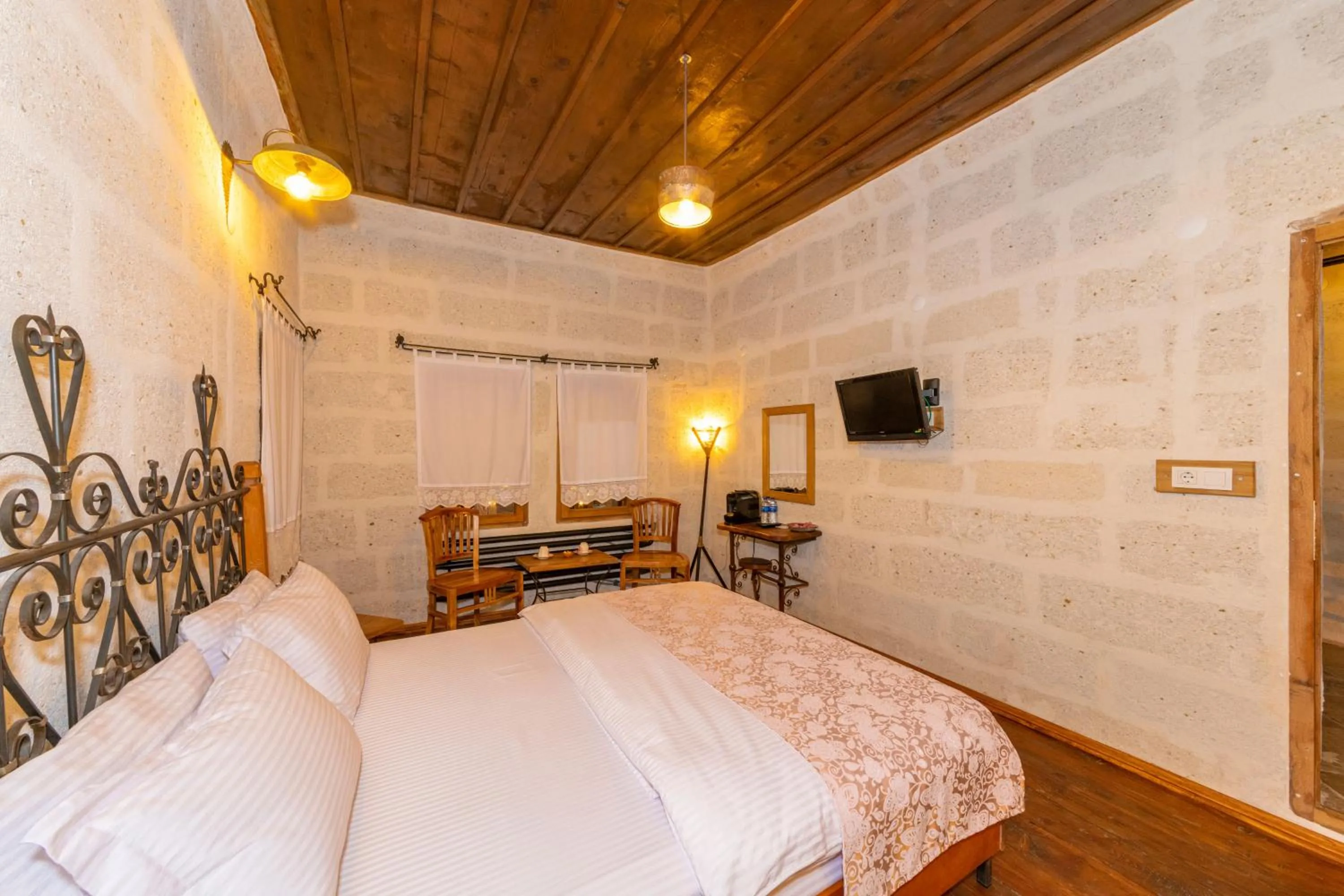 Bed in terracota hotel