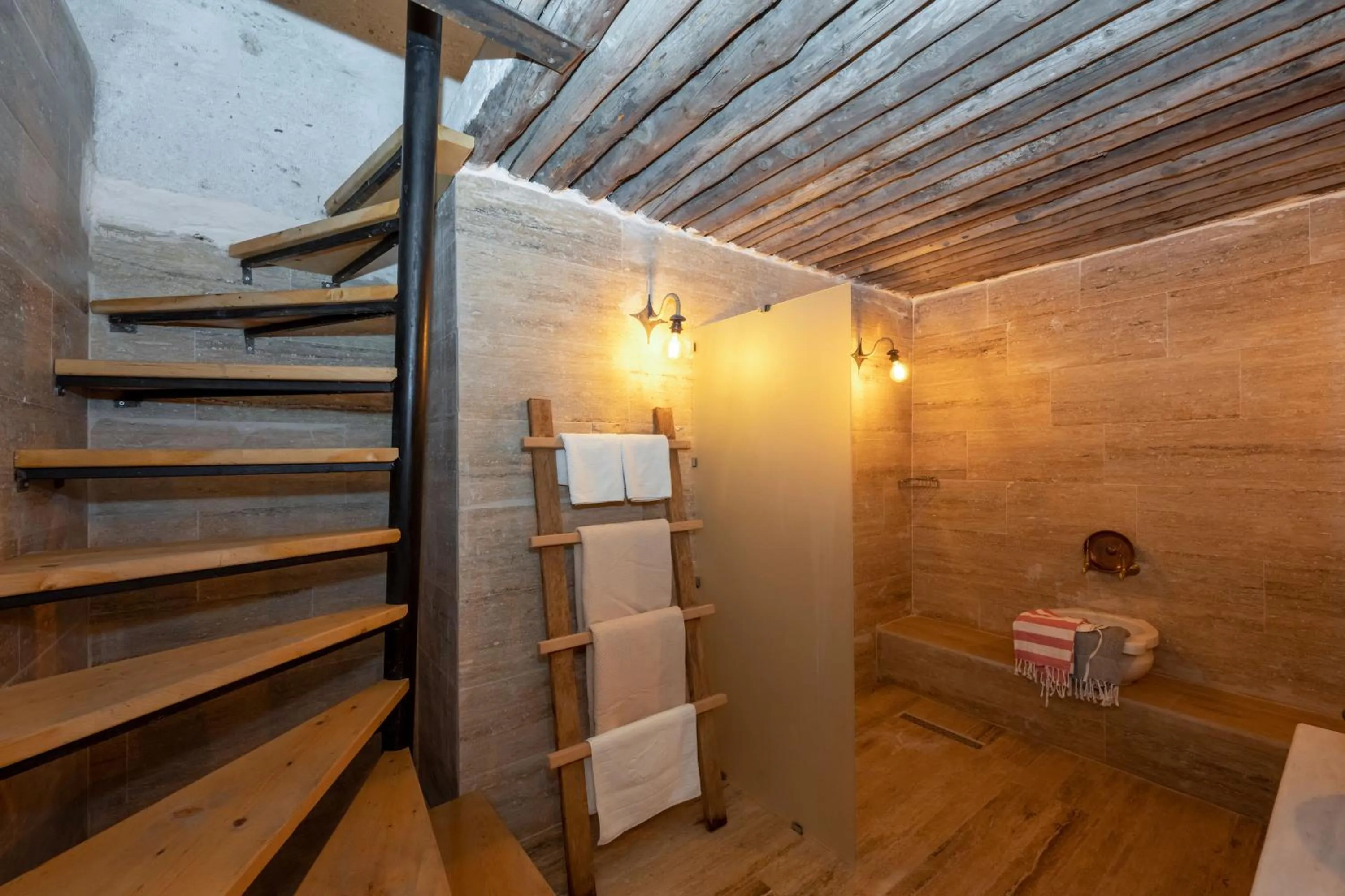 Shower in terracota hotel