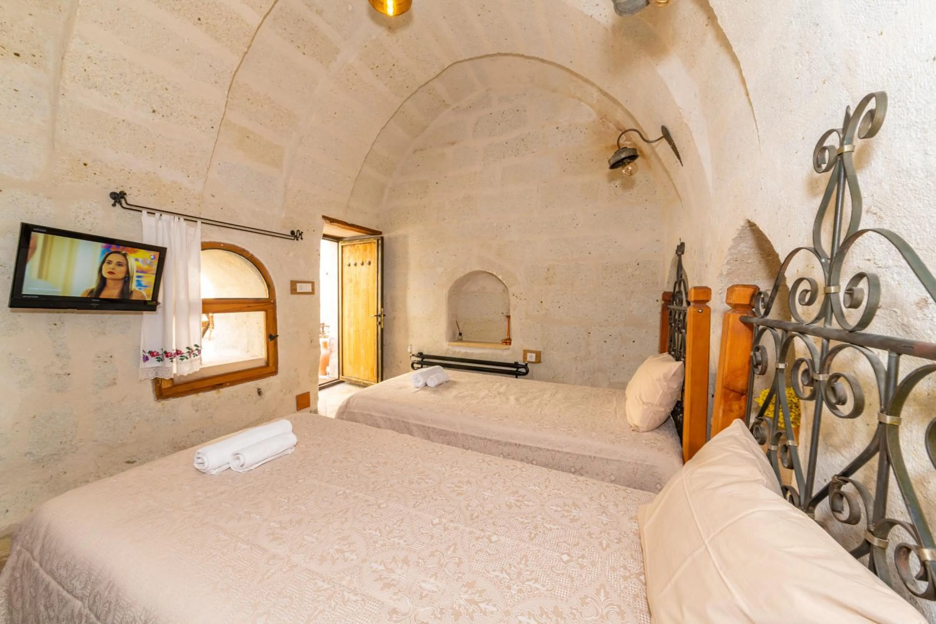 Bed in terracota hotel