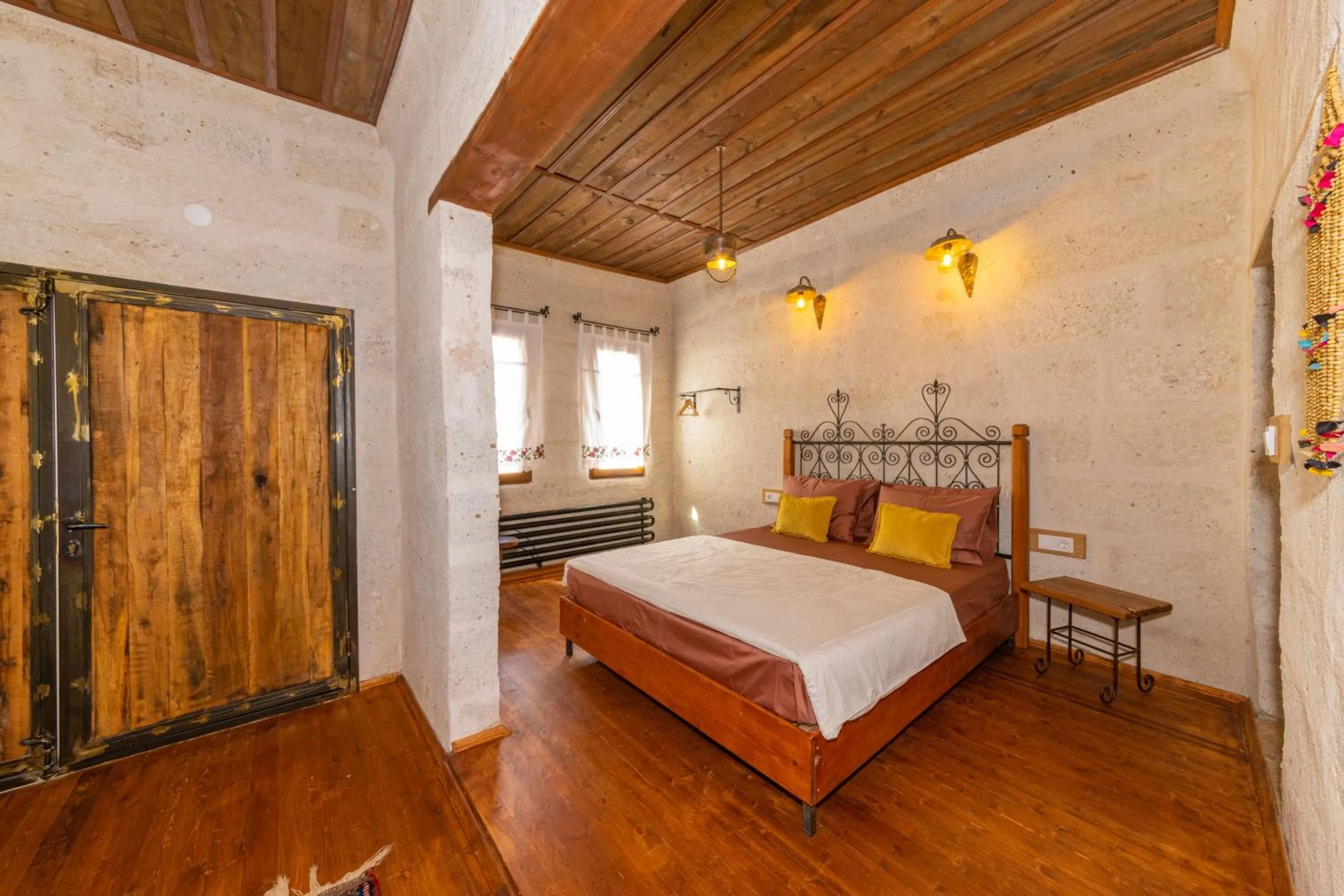 Bed in terracota hotel