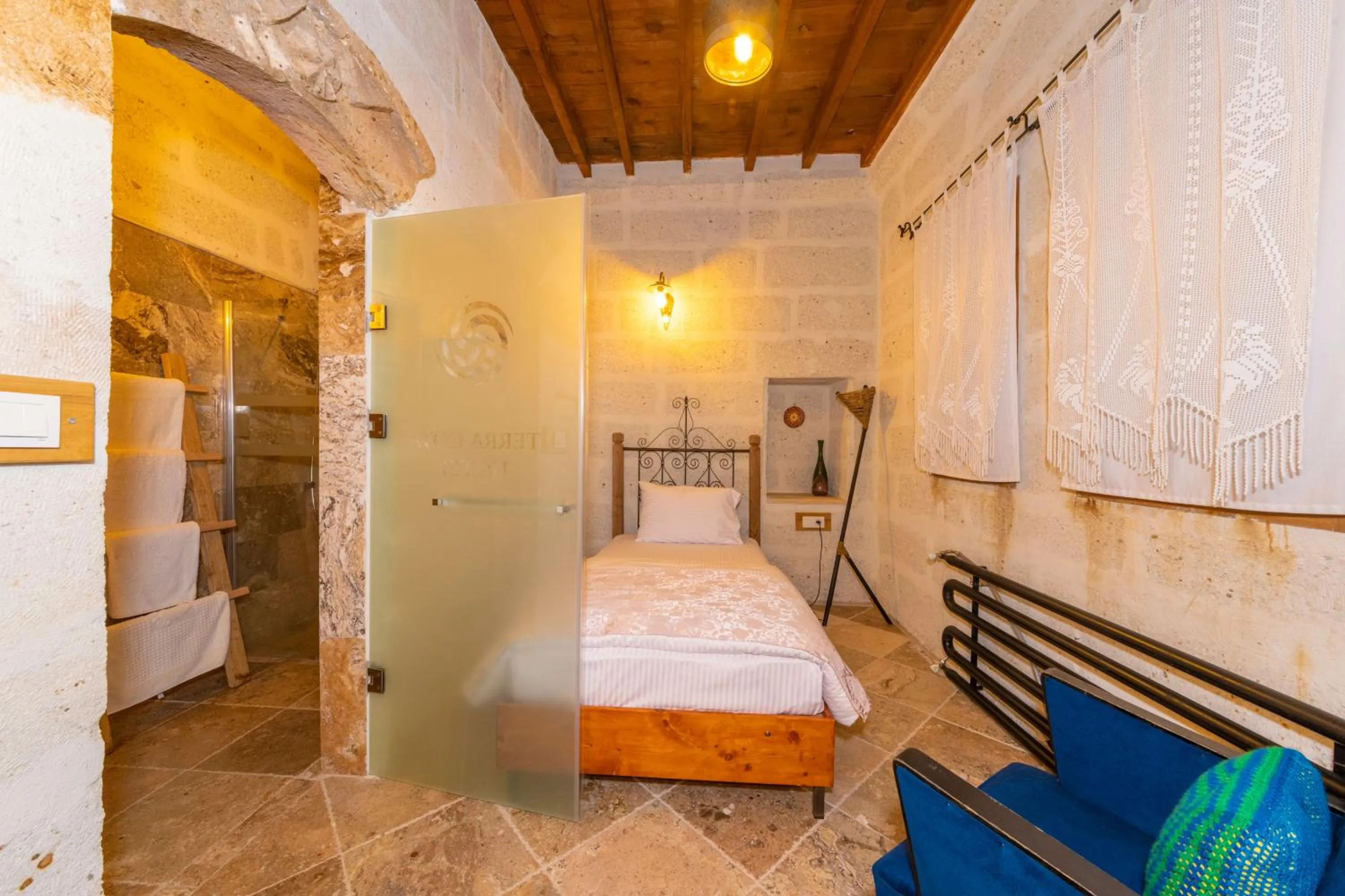 Bed in terracota hotel