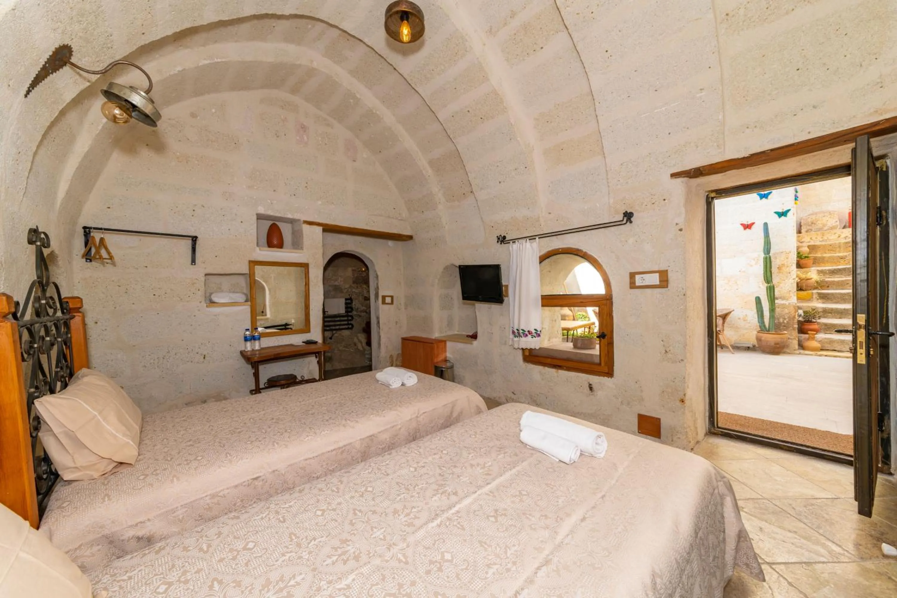 Bed in terracota hotel