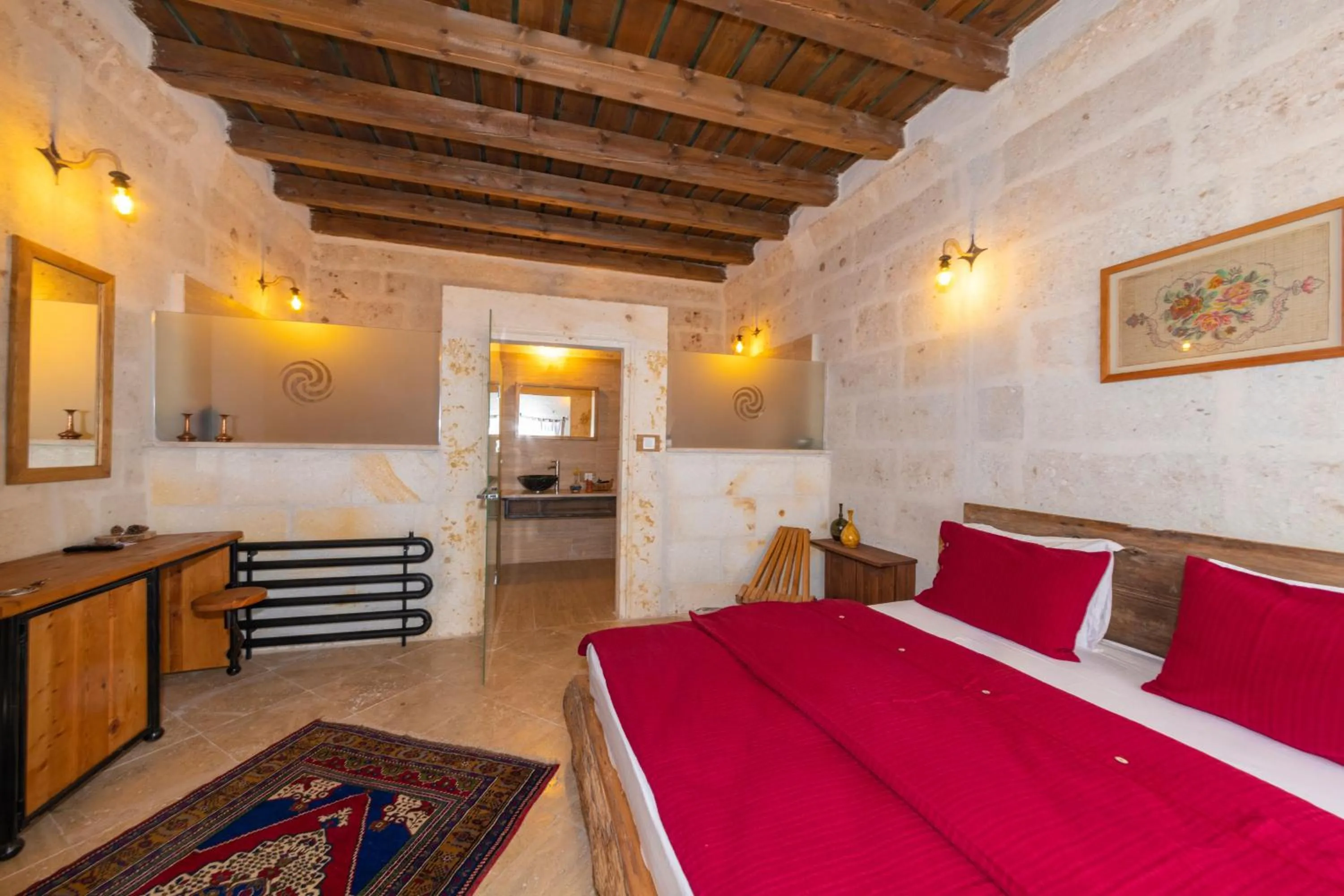 Bed in terracota hotel