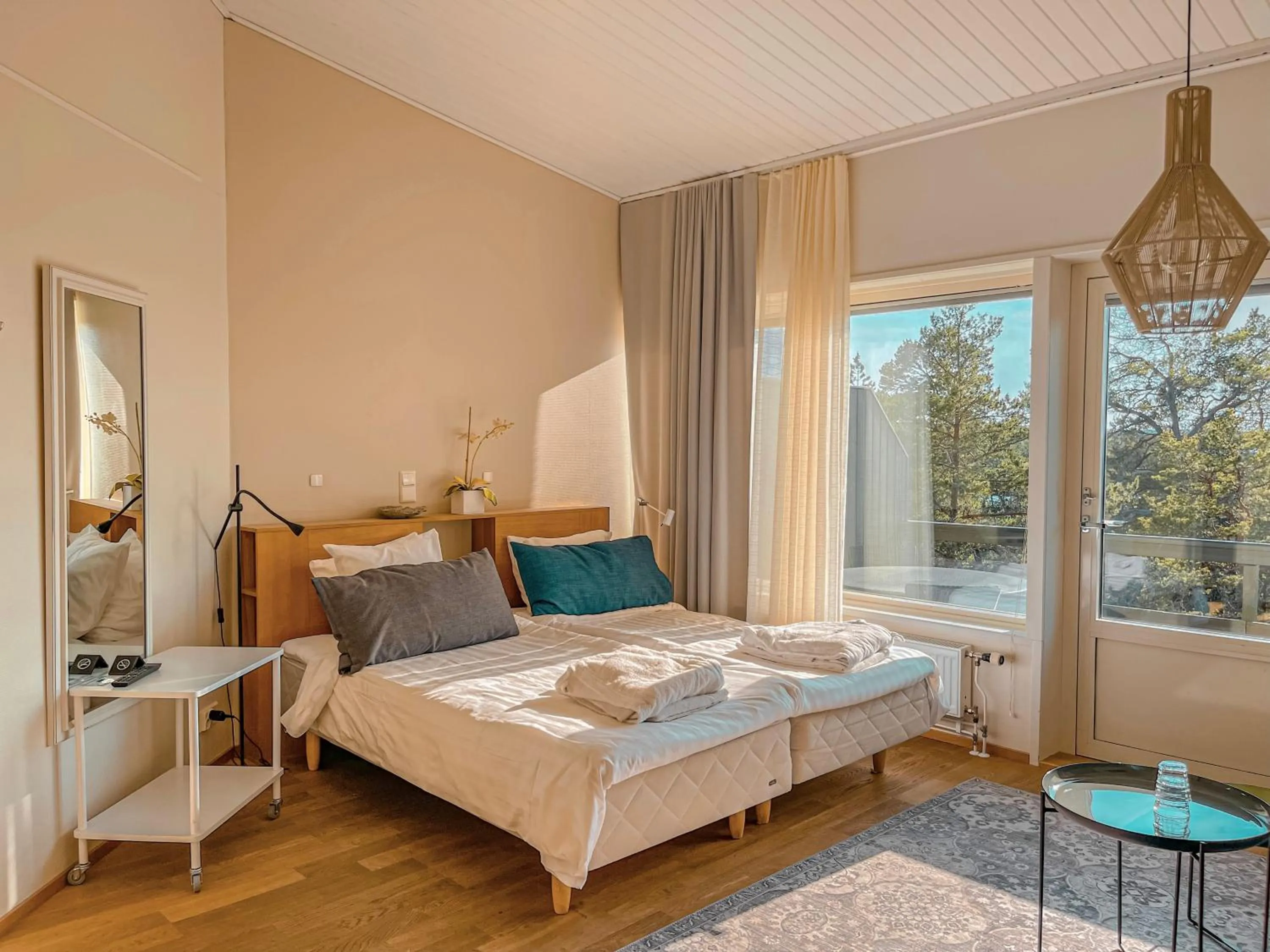 Property building, Bed in HavsVidden Resort