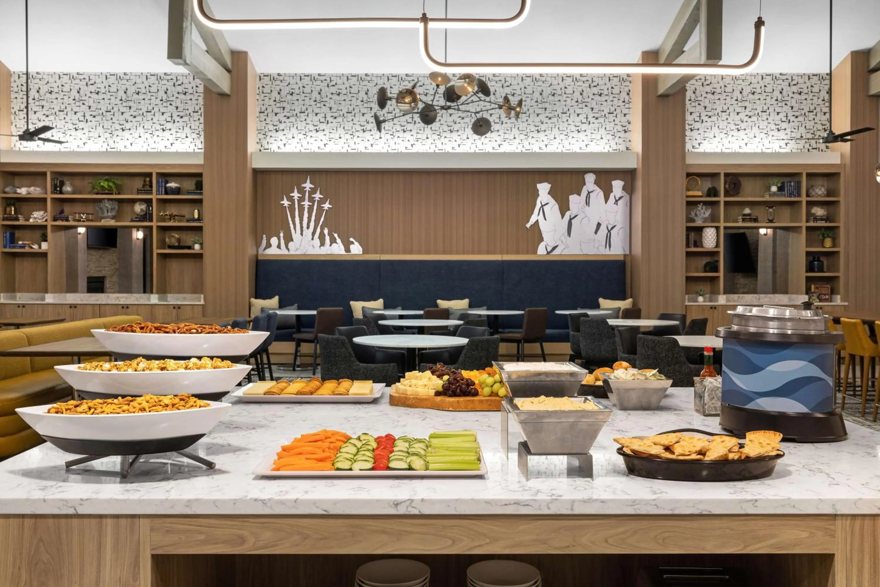 Dining area in Homewood Suites by Hilton San Diego Airport-Liberty Station