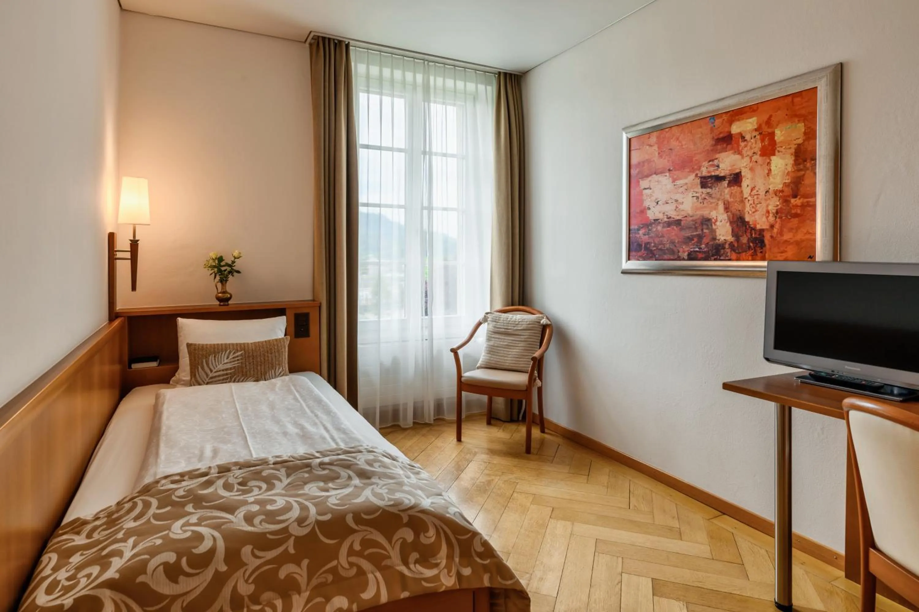 Bedroom, Bed in Hotel Landgasthof Schönbühl