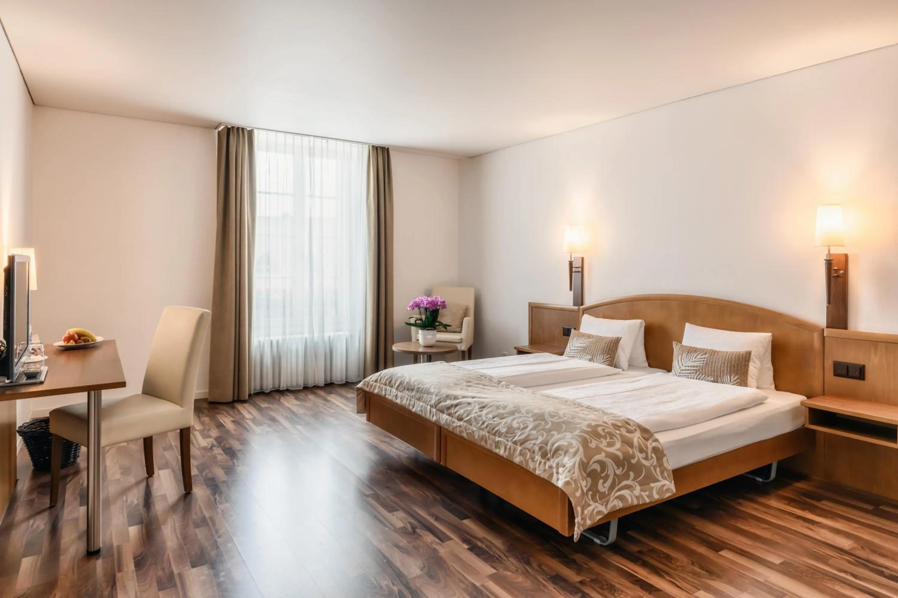 Bedroom, Bed in Hotel Landgasthof Schönbühl